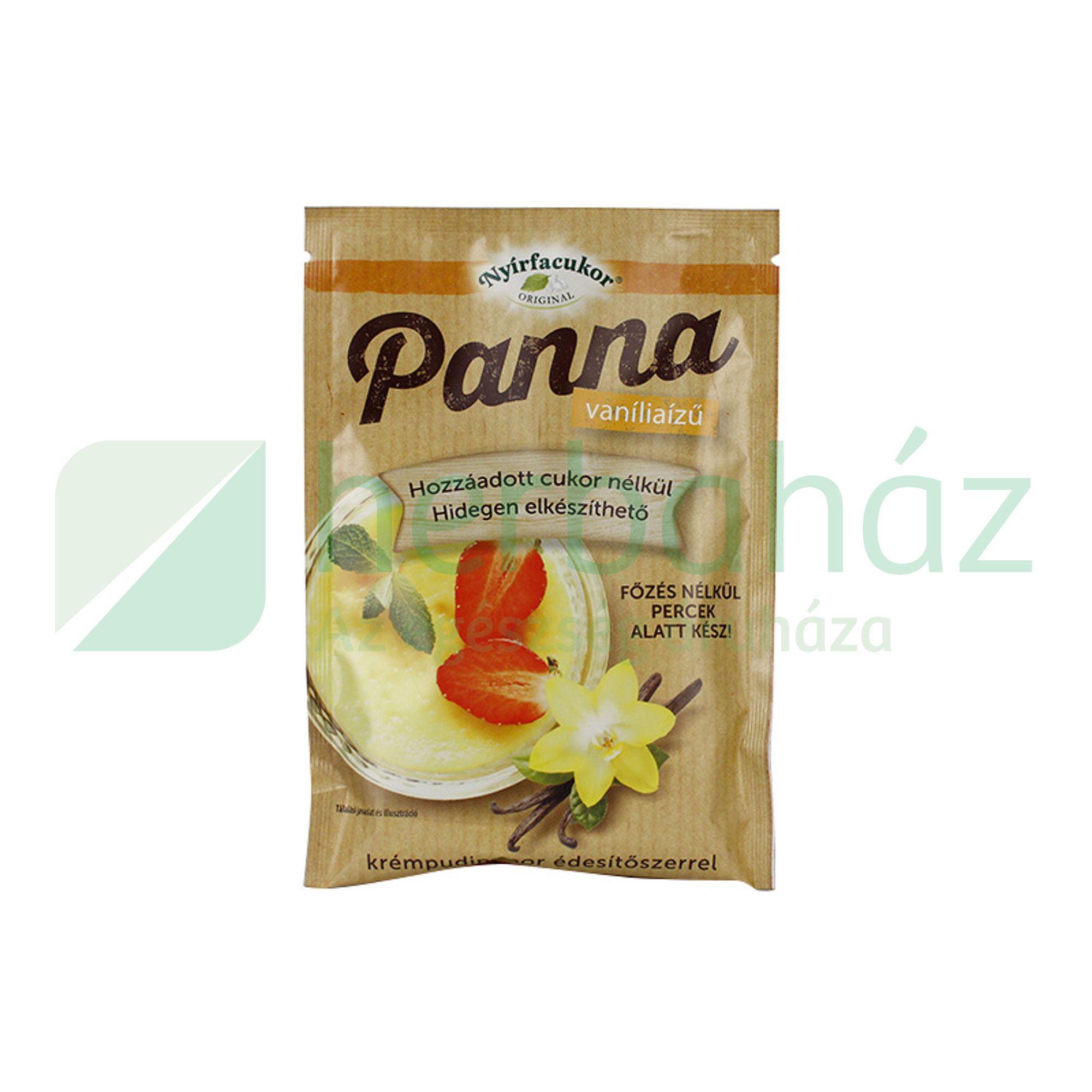 GLUTÉNMENTES PANNA HIDEGEN KÉSZÍTHETŐ VANÍLIA ÍZŰ PUDINGPOR 50G