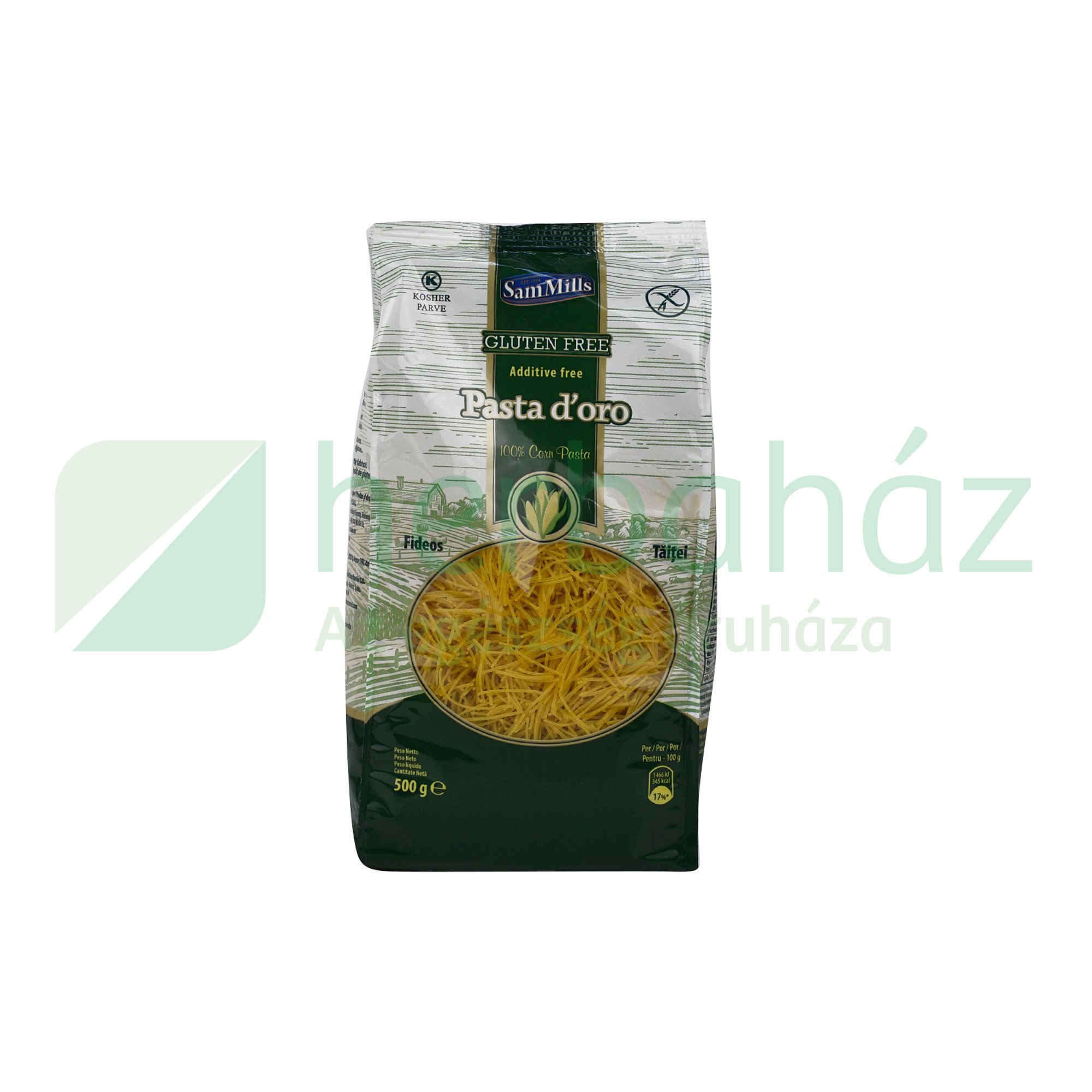 GLUTÉNMENTES PASTA DORO CÉRNAMETÉLT 500G