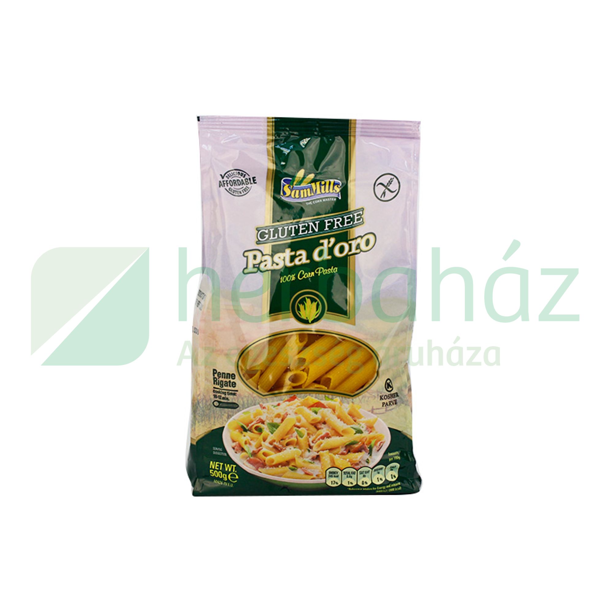 GLUTÉNMENTES PASTA DORO TÉSZTA PENNE 500G