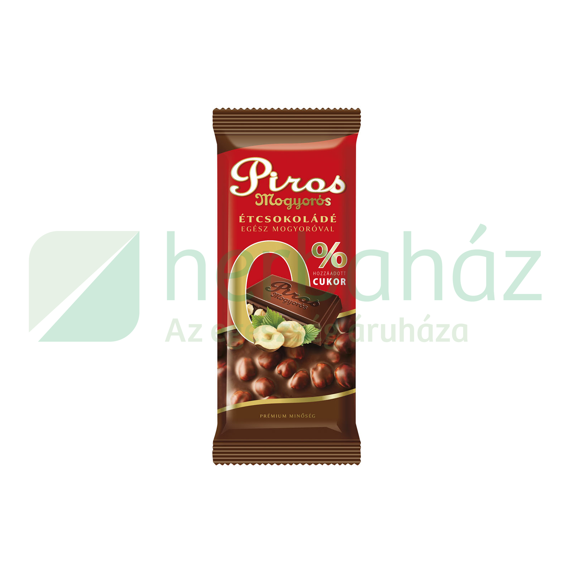 GLUTÉNMENTES PIROS MOGYORÓS ÉTCSOKOLÁDÉ HOZZÁADOTT CUKOR NÉLKÜL 70G
