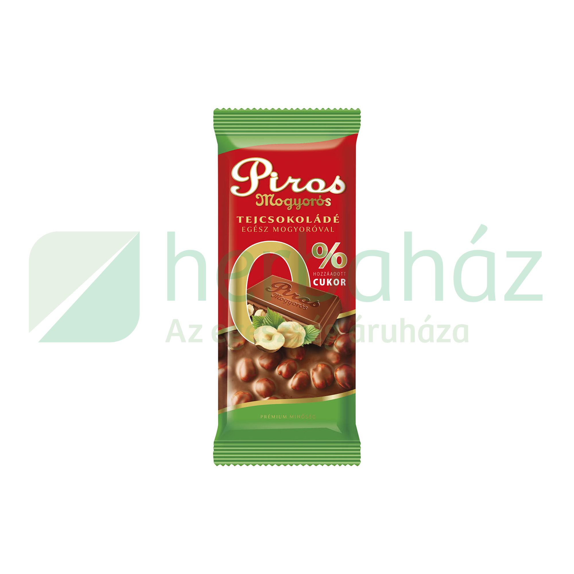 GLUTÉNMENTES PIROS MOGYORÓS TEJCSOKOLÁDÉ HOZZÁADOTT CUKOR NÉLKÜL 70G