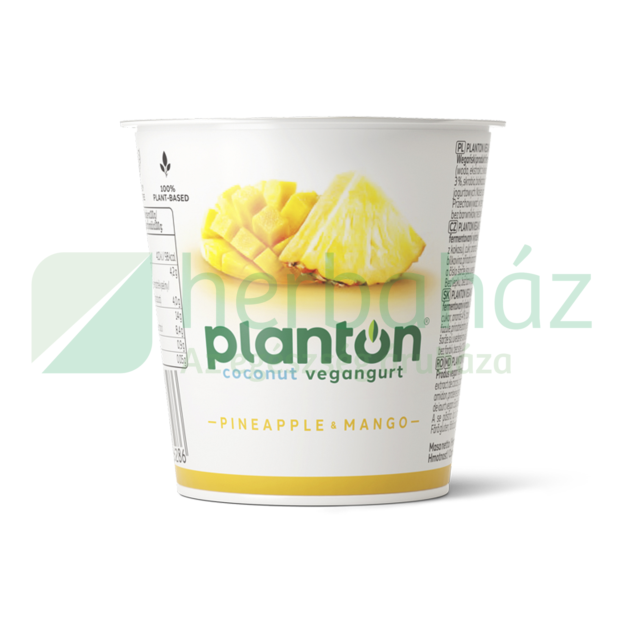 GLUTÉNMENTES PLANTON KÓKUSZOS VEGÁNGURT ANANÁSZ ÉS MANGÓ 150G[H]