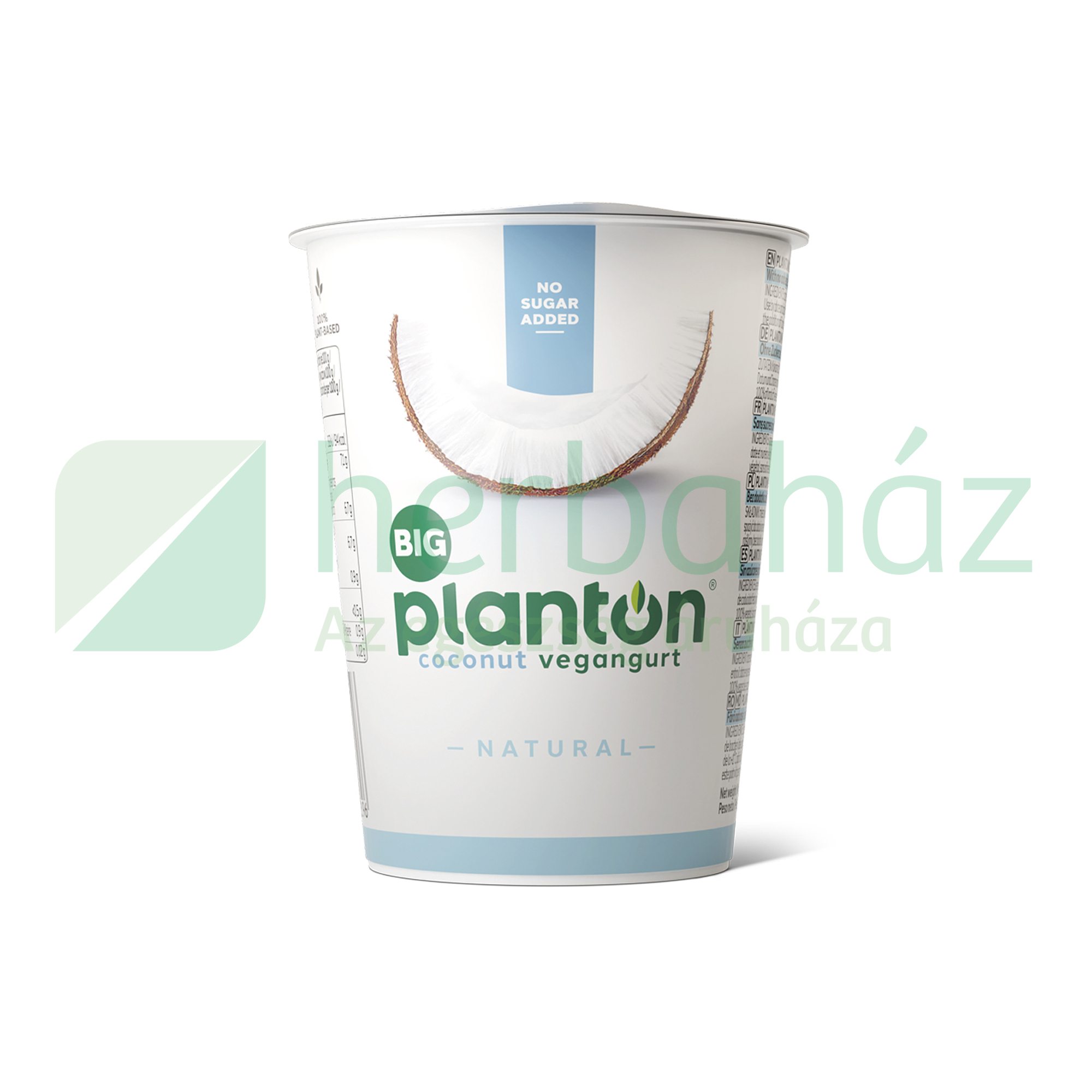 GLUTÉNMENTES PLANTON KÓKUSZOS VEGÁNGURT NATUR 400G[H]