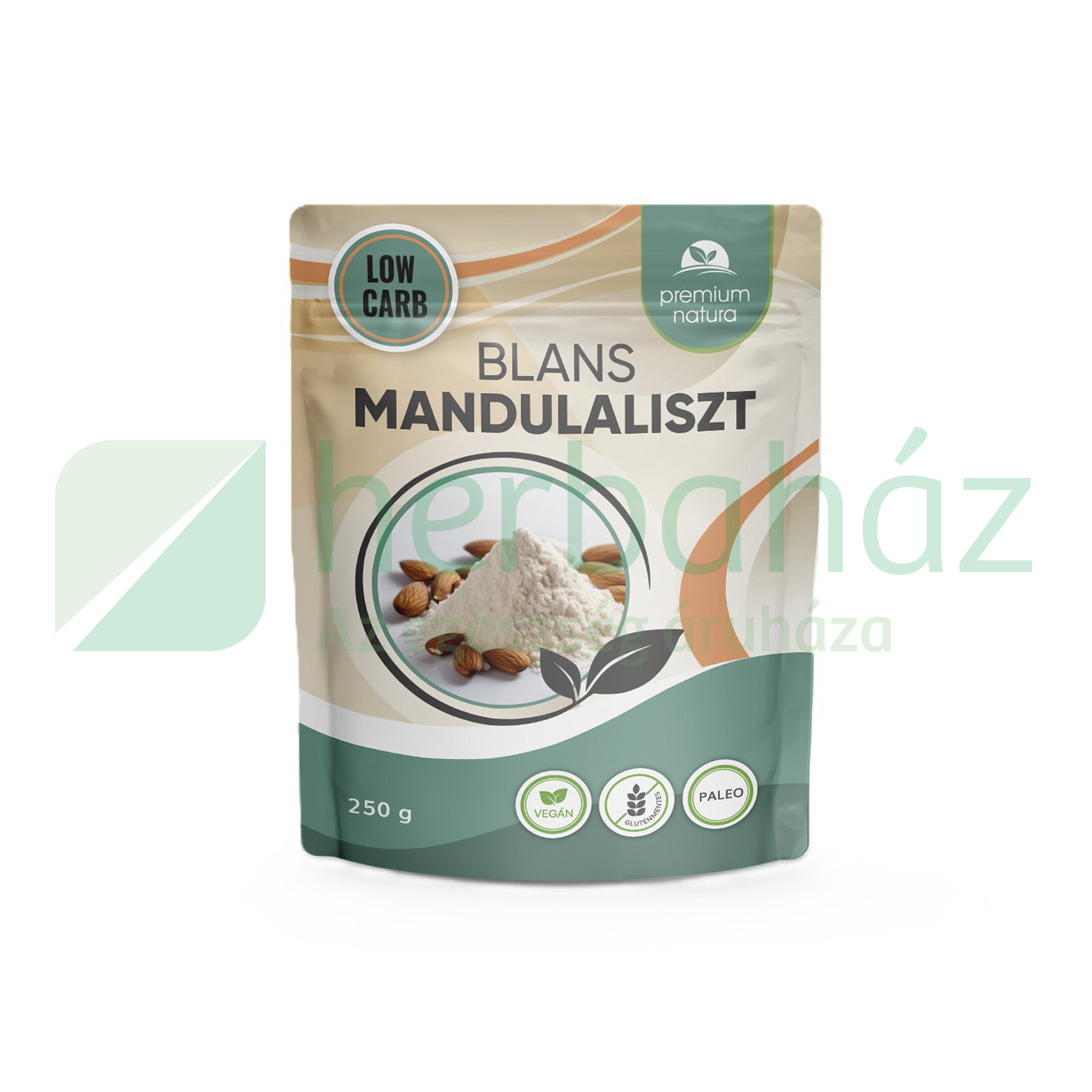 GLUTÉNMENTES PREMIUM NATURA BLANS MANDULALISZT 250G