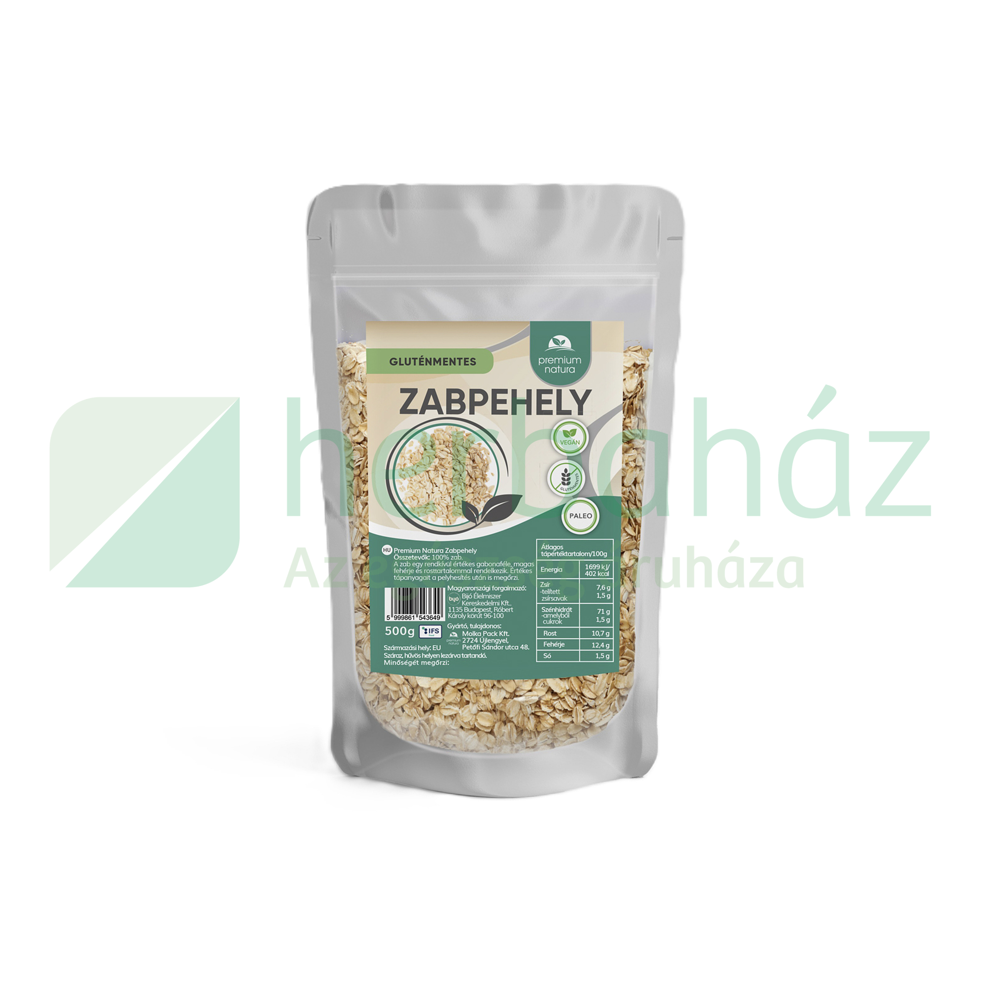 GLUTÉNMENTES PREMIUM NATURA ZABPEHELY 500G