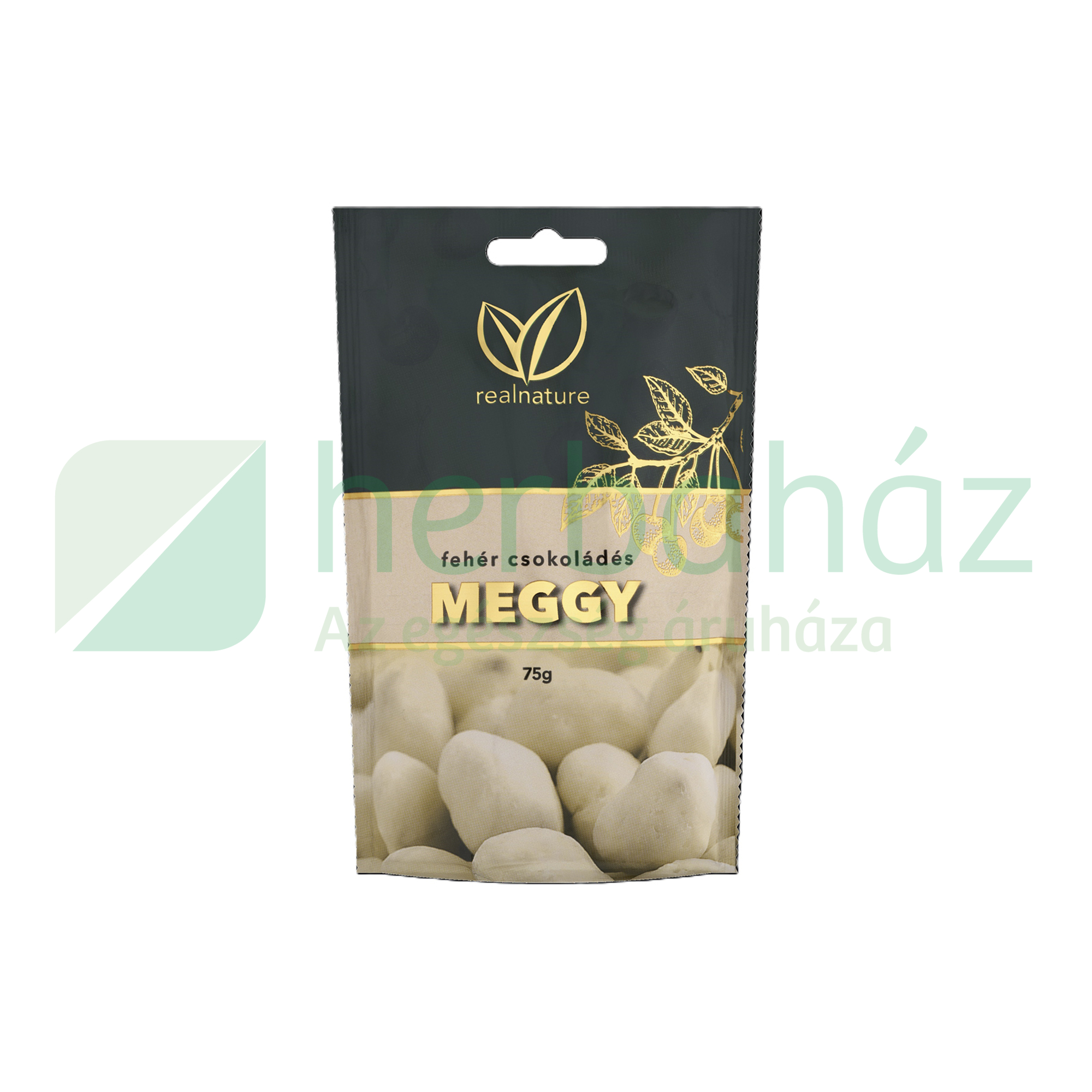 GLUTÉNMENTES REAL NATURE FEHÉR CSOKOLÁDÉS MEGGY 75G