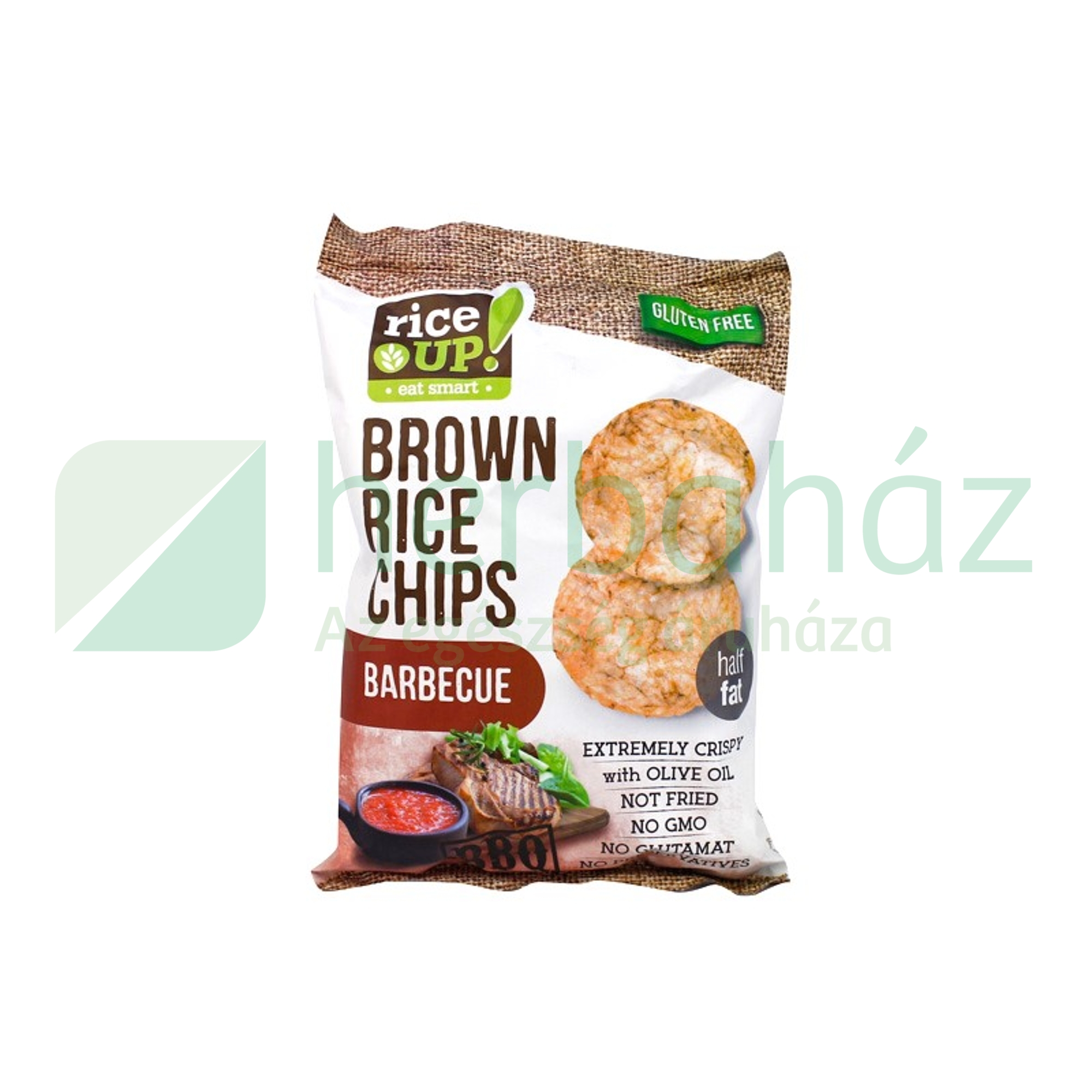 GLUTÉNMENTES RICE UP CHIPS BARBECUE ÍZŰ 60G