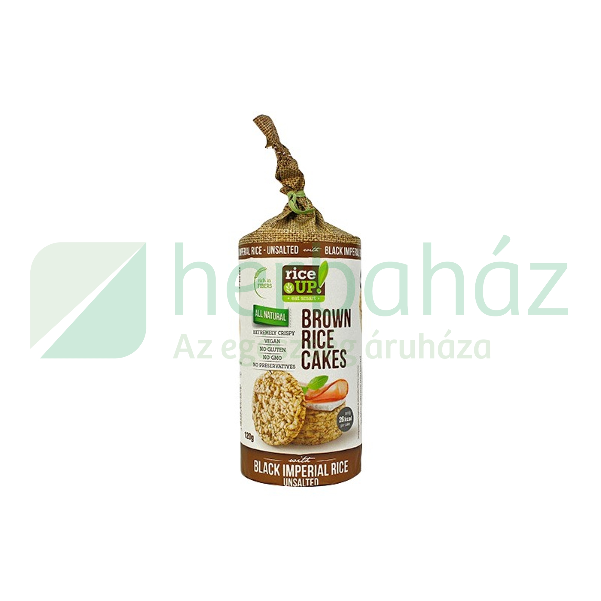 GLUTÉNMENTES RICE UP FEKETE RIZSES NATÚR PUFFASZTOTT SZELET 120G