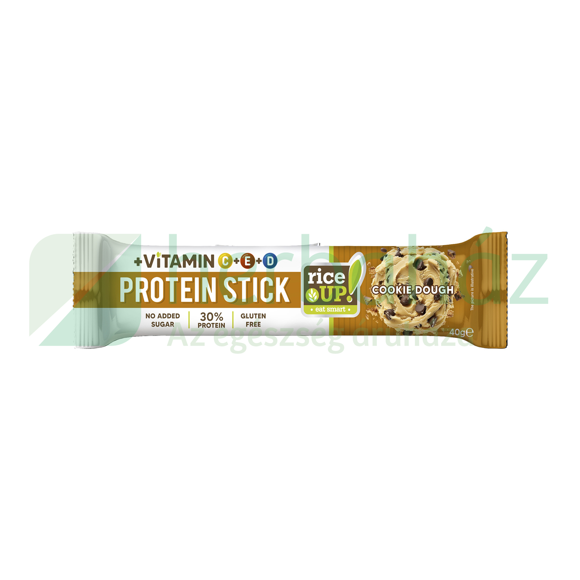 GLUTÉNMENTES RICE UP STICK FEHÉRJESZELET VITAMINOKKAL SÜTITÉSZTA ÍZŰ HCN 40G