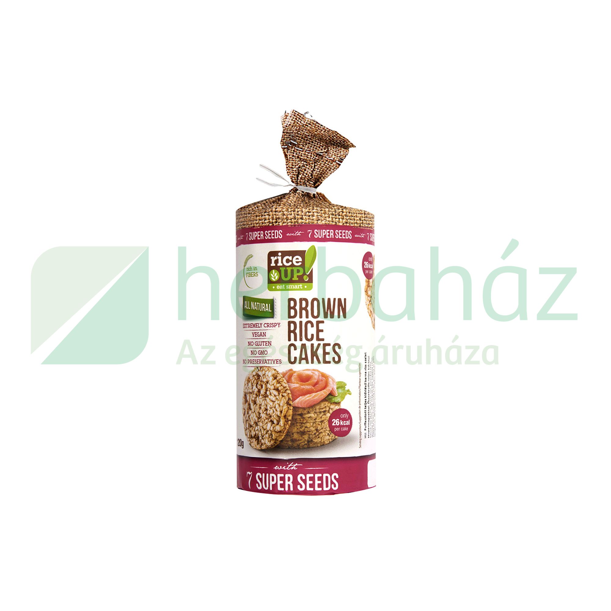 GLUTÉNMENTES RICE UP SZELET 7 SZUPERMAGVAS 120G