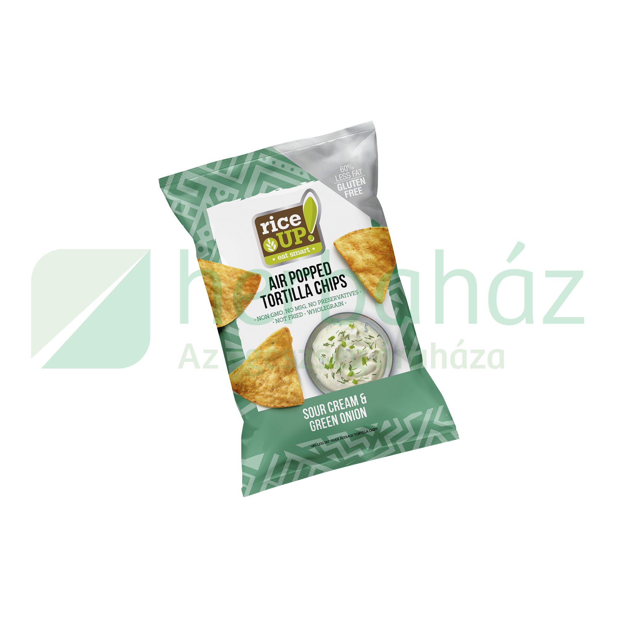 GLUTÉNMENTES RICE UP TORTILLA CHIPS HAGYMÁS TEJFÖLÖS ÍZŰ 60G