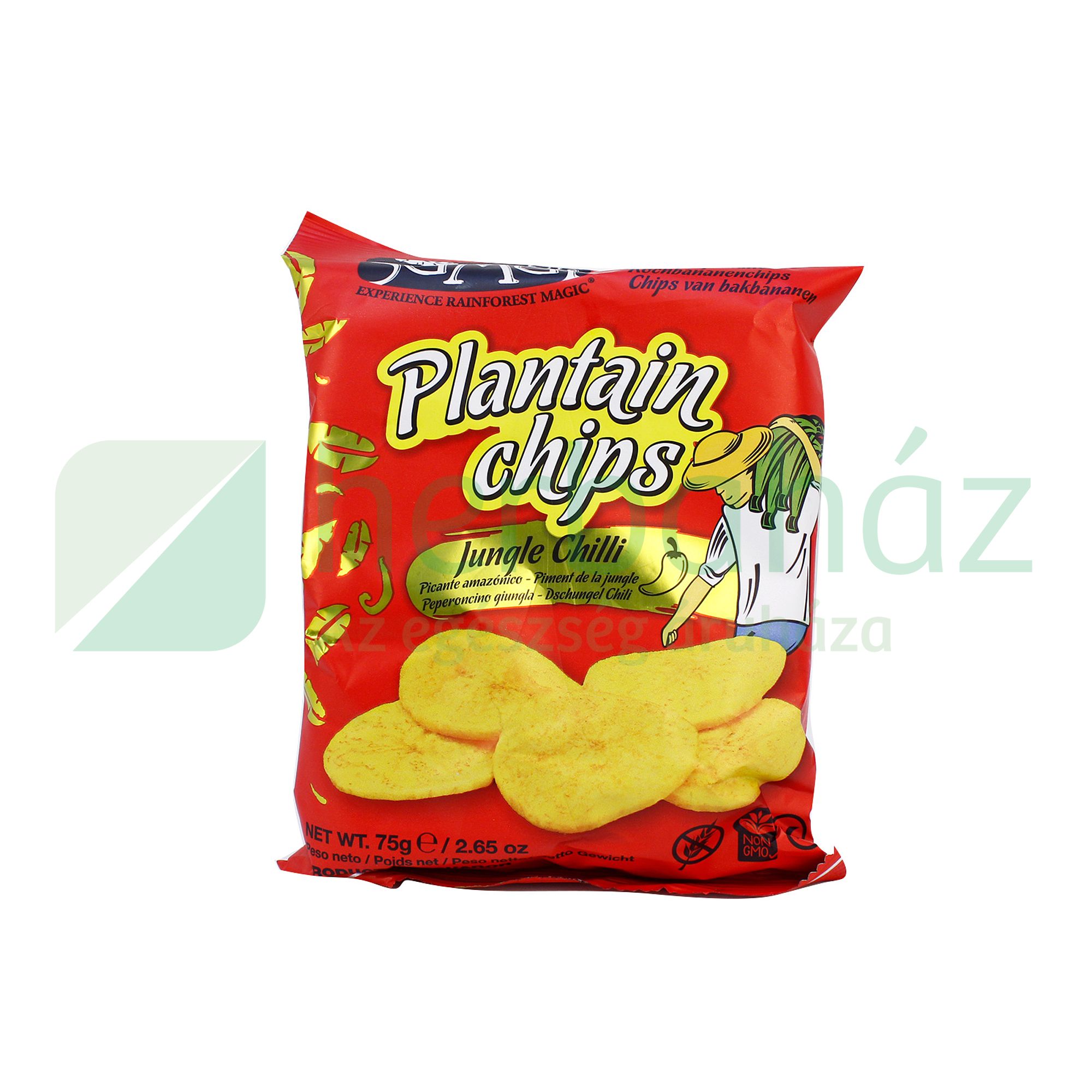 GLUTÉNMENTES SAMAI PLANTAIN (FŐZŐBANÁN) CHIPS CSÍPŐS CHILI 75G