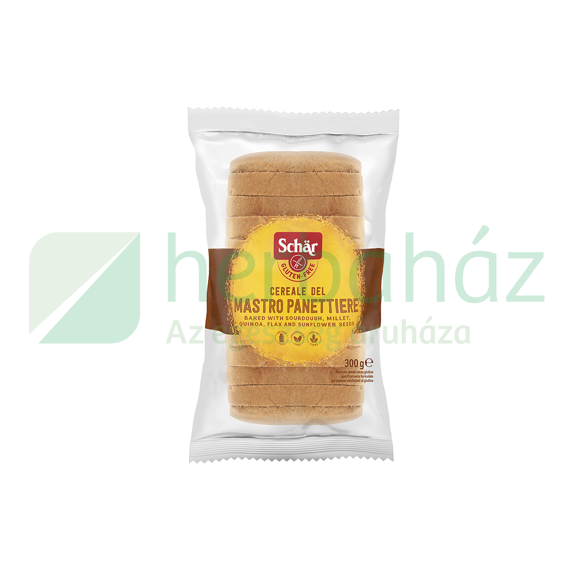 GLUTÉNMENTES SCHAR CEREAL TÖBBMAGVAS KENYÉR SZELETELT 300G