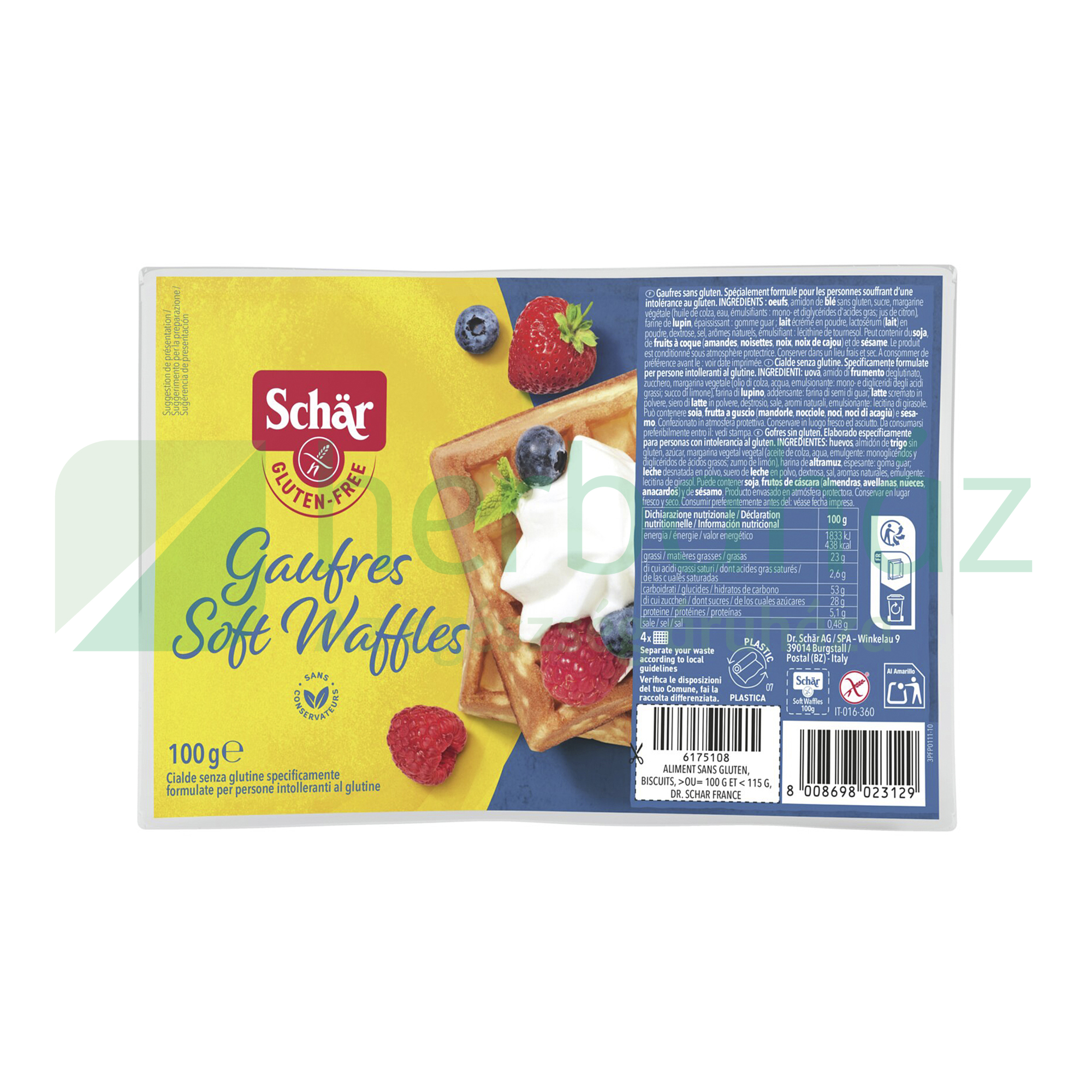 GLUTÉNMENTES SCHAR GOFRI 100G