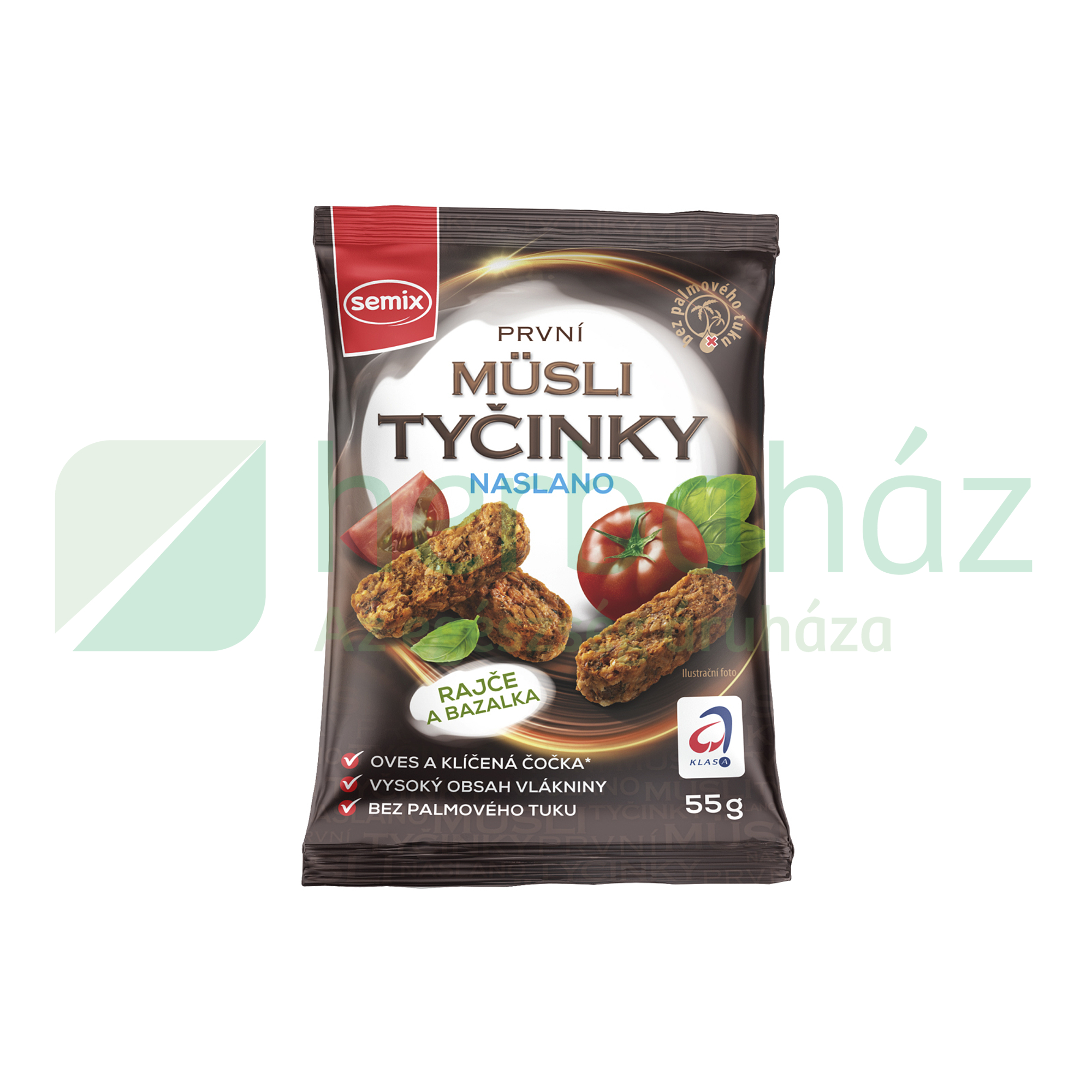 GLUTÉNMENTES SEMIX VÖRÖS LENCSE MÜZLIFALATOK PARADICSOM-BAZSALIKOM 55G