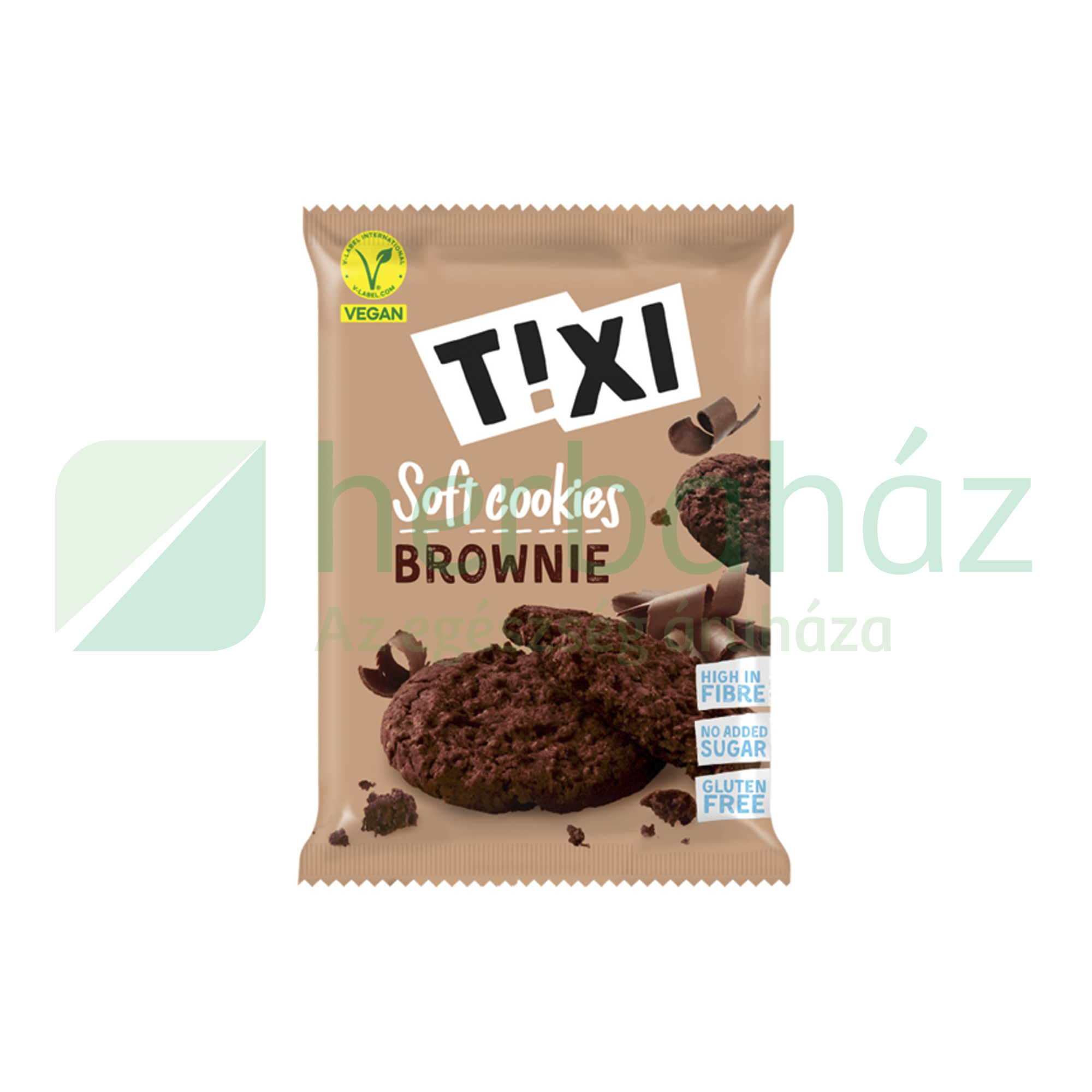 GLUTÉNMENTES T!XI VEGÁN KEKSZ, BROWNIES 50G