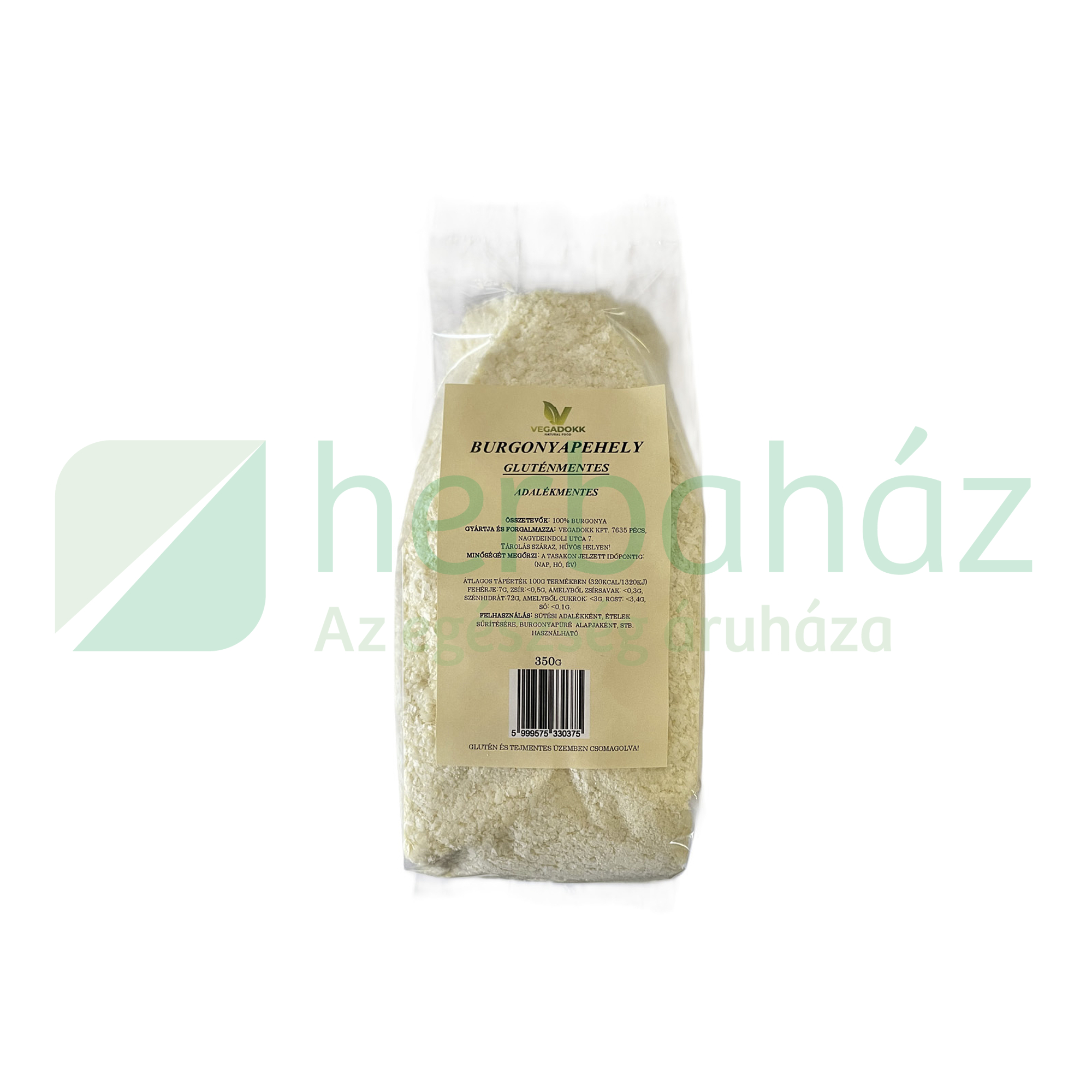 GLUTÉNMENTES VEGADOKK BURGONYAPEHELY 350G