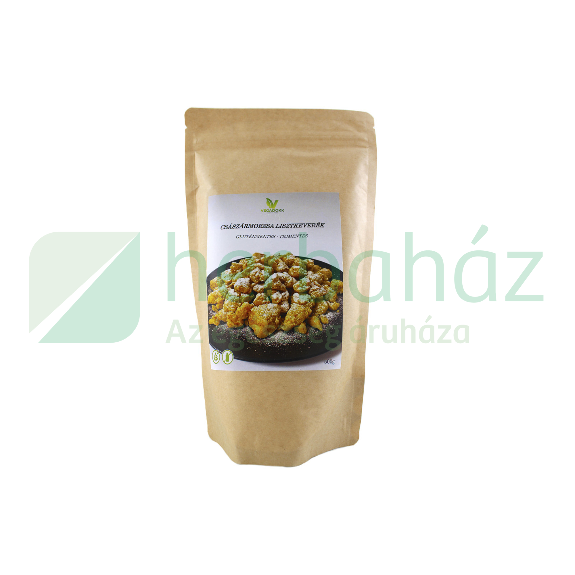 GLUTÉNMENTES VEGADOKK CSÁSZÁRMORZSA LISZTKEVERÉK 500G