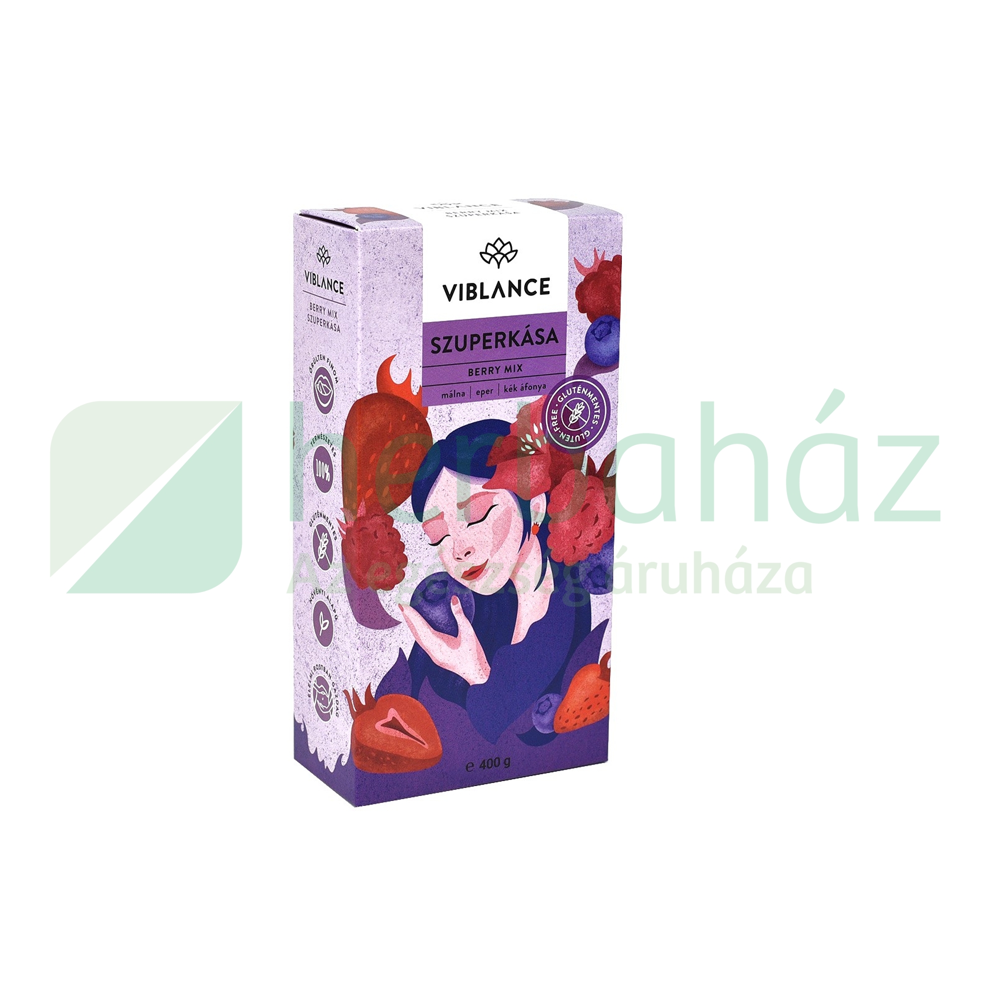 GLUTÉNMENTES VIBLANCE PIROSBOGYÓS MIX SZUPERKÁSA 400G