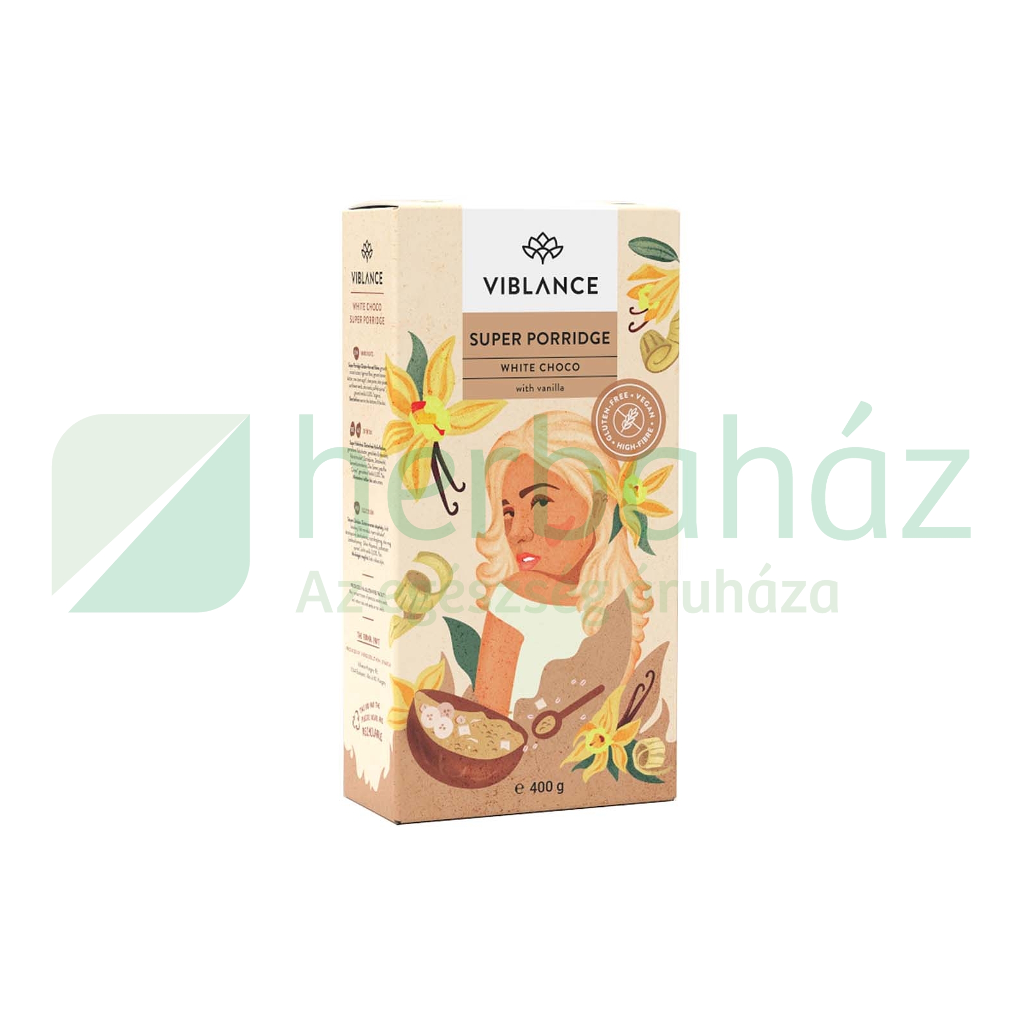 GLUTÉNMENTES VIBLANCE WHITE CHOCO SZUPERKÁSA 400G