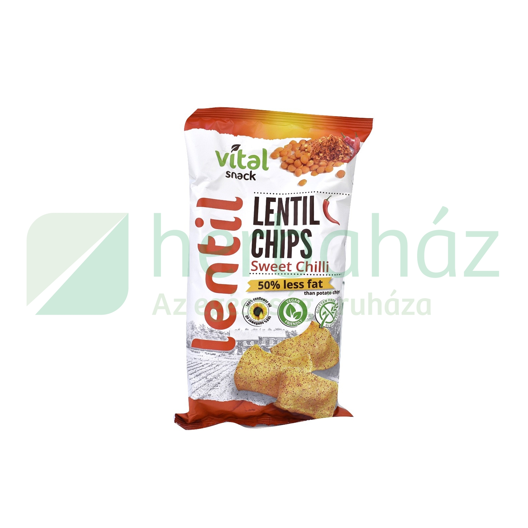 GLUTÉNMENTES VITÁL LENCSE CHIPS ÉDES CHILI ÍZŰ 65G