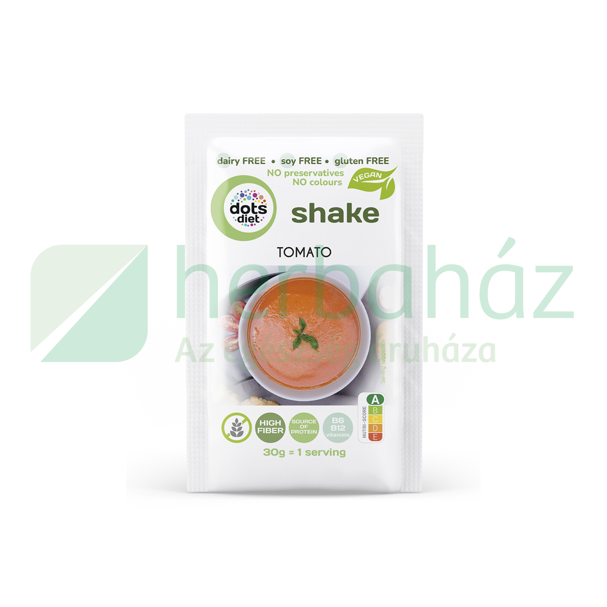 GM DOTSDIET INSTANT SHAKE ALAPPOR PARADICSOMOS ÉDESÍTŐSZERREL ÉS CUKORRAL 30G