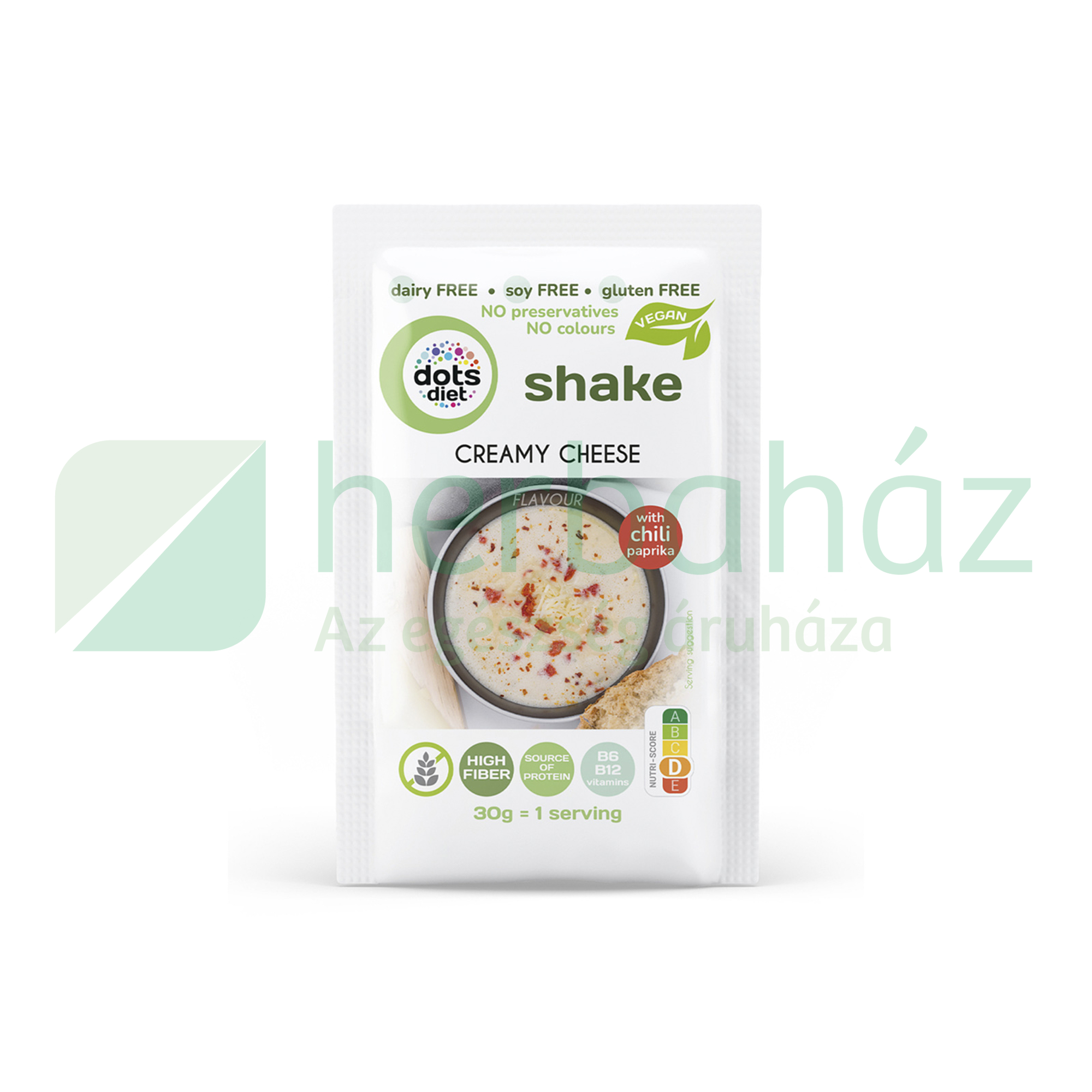 GM DOTSDIET INSTANT SHAKE ALAPPOR SAJTKRÉM ÍZŰ CHILI PAPRIKÁVAL 30G
