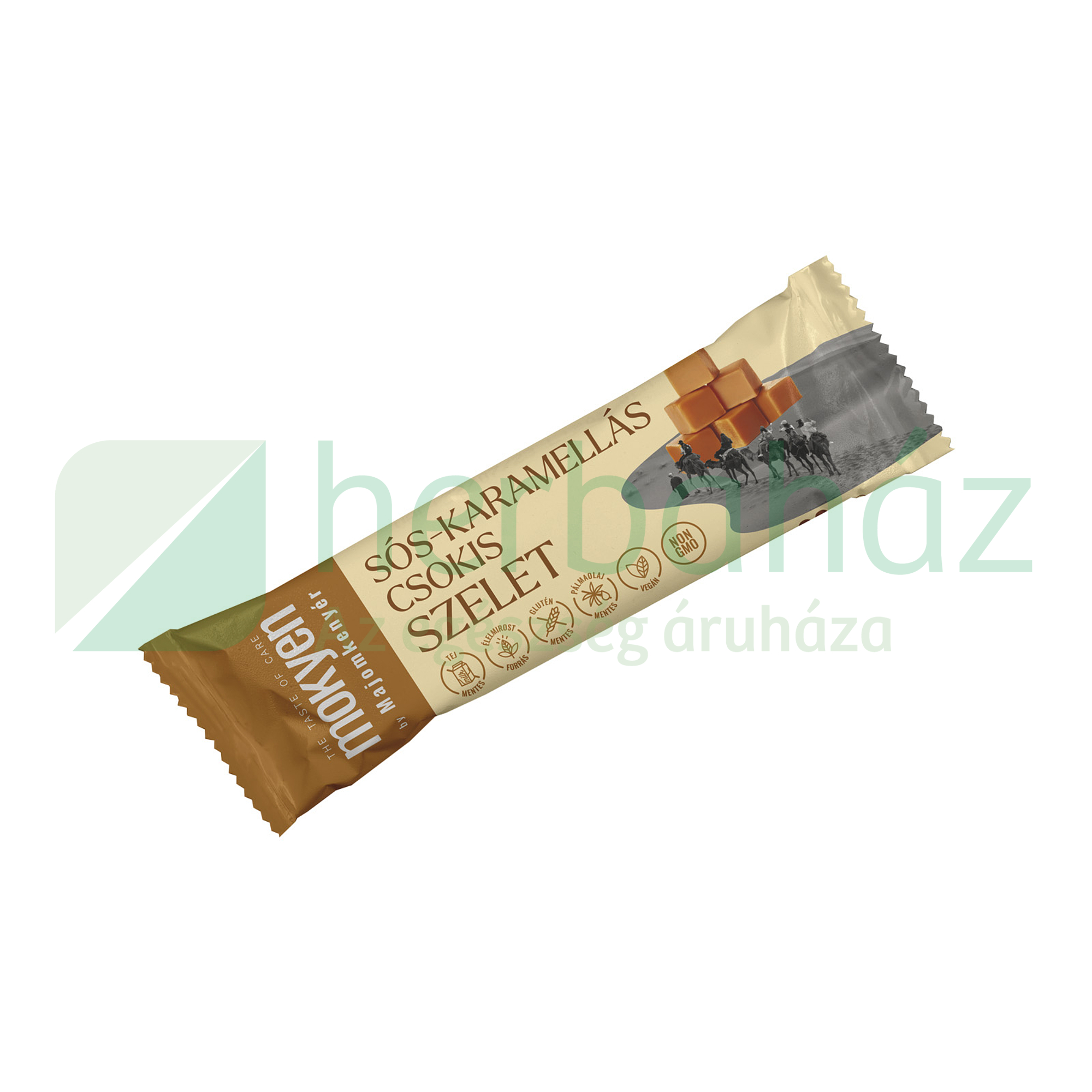 GM MOKYEN BY MAJOMKENYÉR SÓS-KARAMELLÁS CSOKIS SZELET ÉTCSOKOLÁDÉBA MÁRTVA 30G
