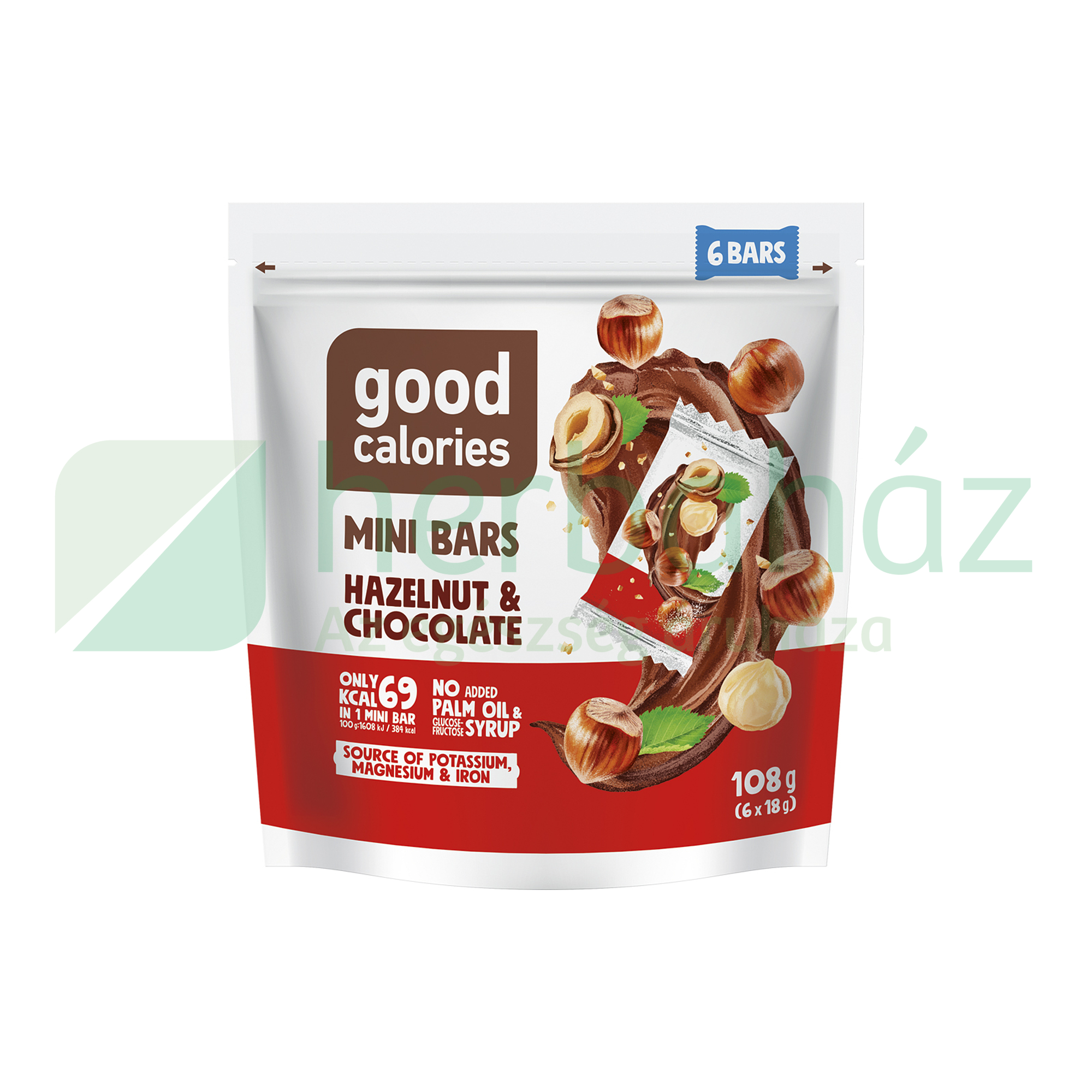 GOOD CALORIES MINI SZELET MOGYORÓ-CSOKOLÁDÉ 108G