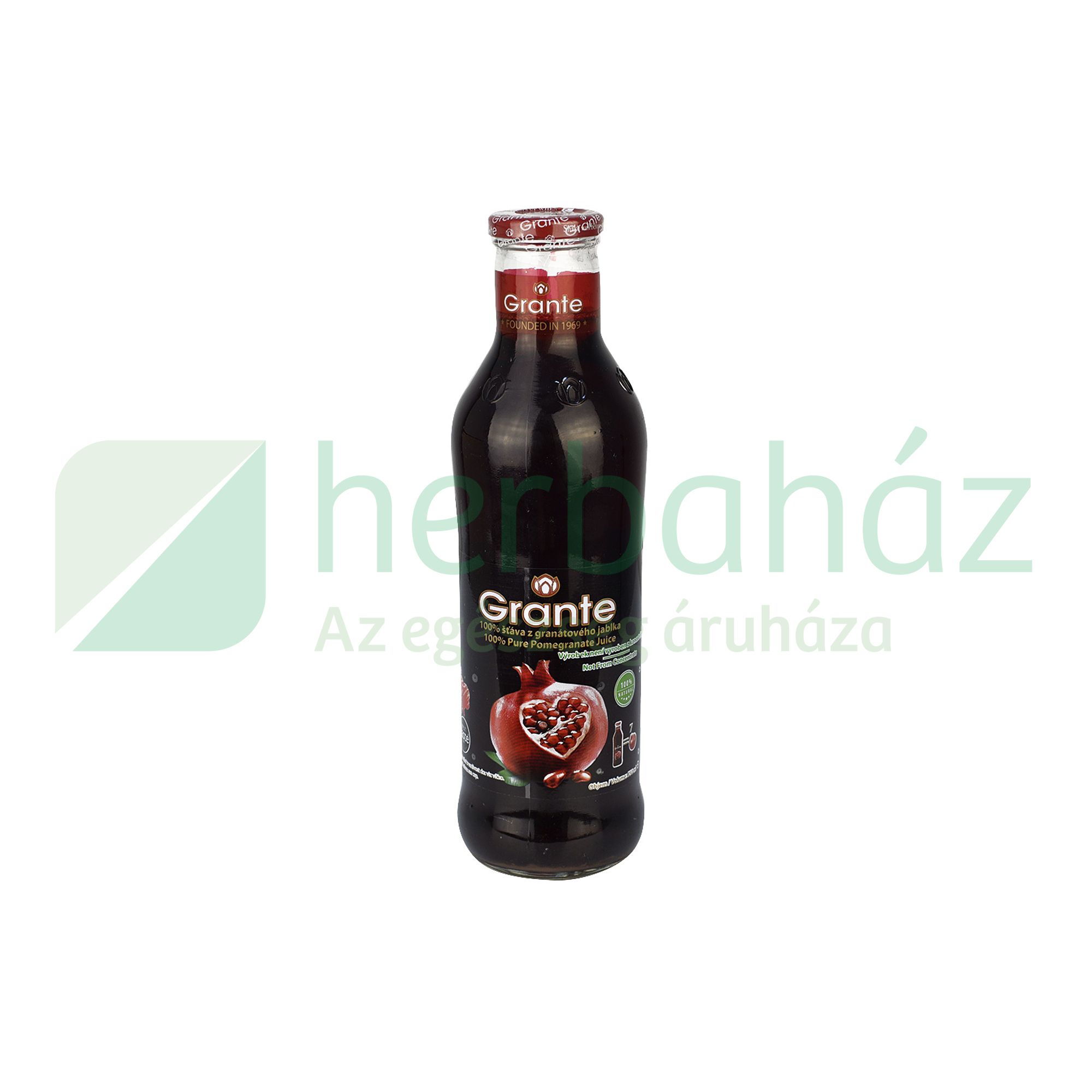 GRANTE 100% DIREKT PRÉSELÉSBŐL SZÁRMAZÓ GRÁNÁTALMALÉ  750ML