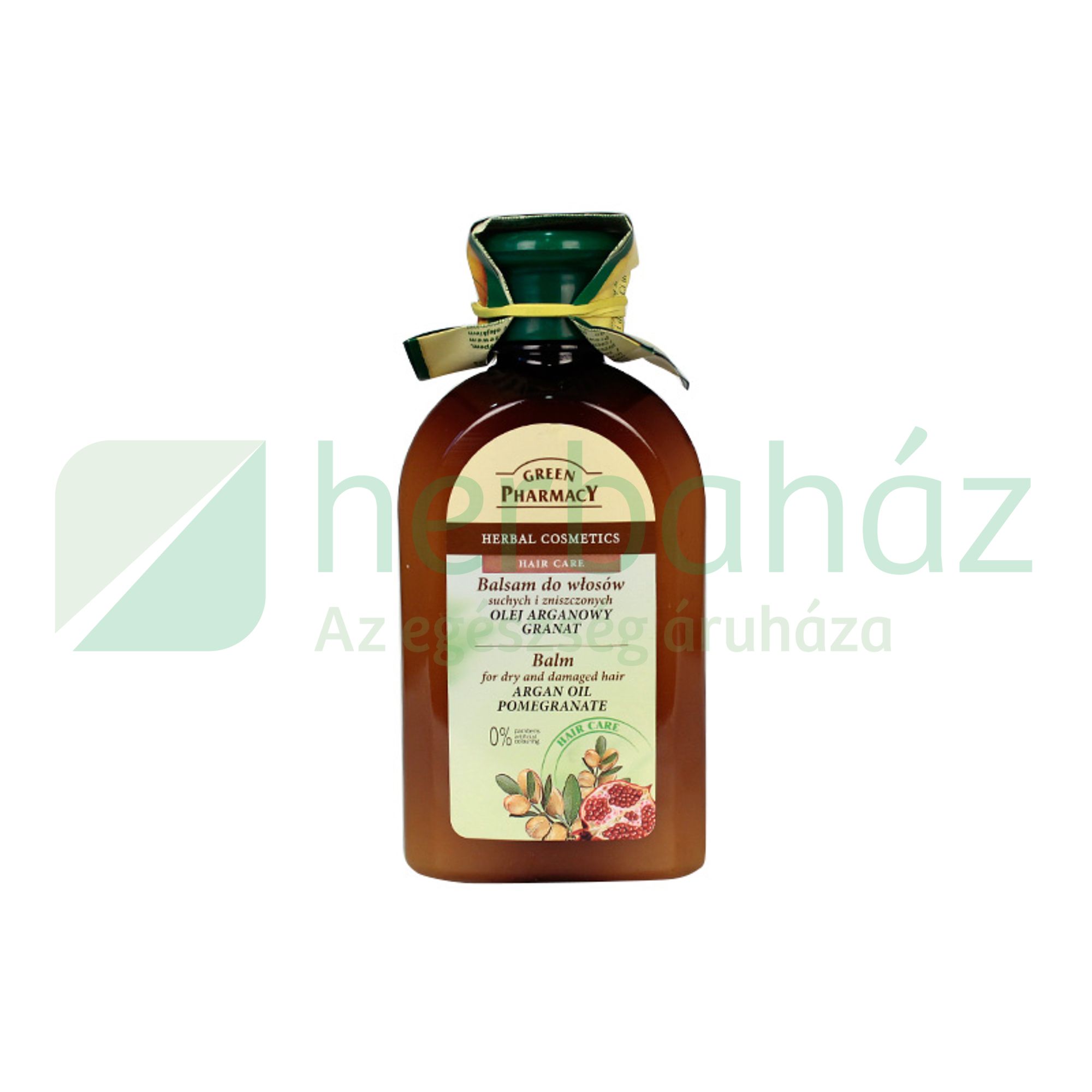 GREEN PHARMACY HAJBALZSAM ARGÁN ÉS GRÁNÁTALMA SZÁRAZ HAJRA 300ML