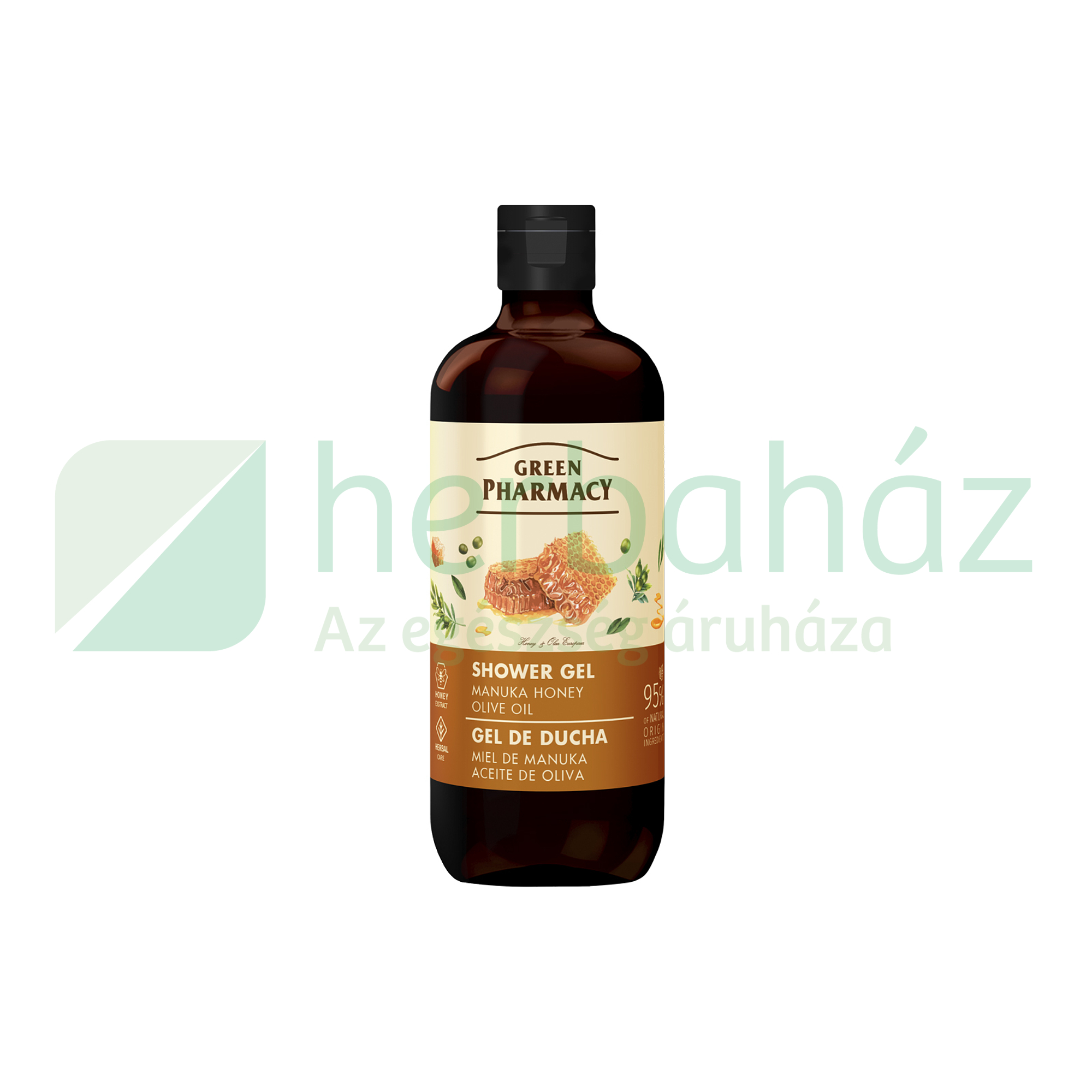 GREEN PHARMACY TUSFÜRDŐ MANUKA MÉZ ÉS OLÍVAOLAJ KIVONATTAL 500ML