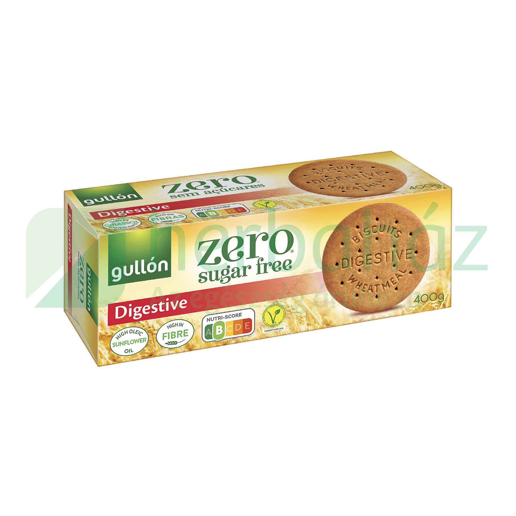 GULLON DIGESTIVA ZERO KORPÁS KEKSZ 400G