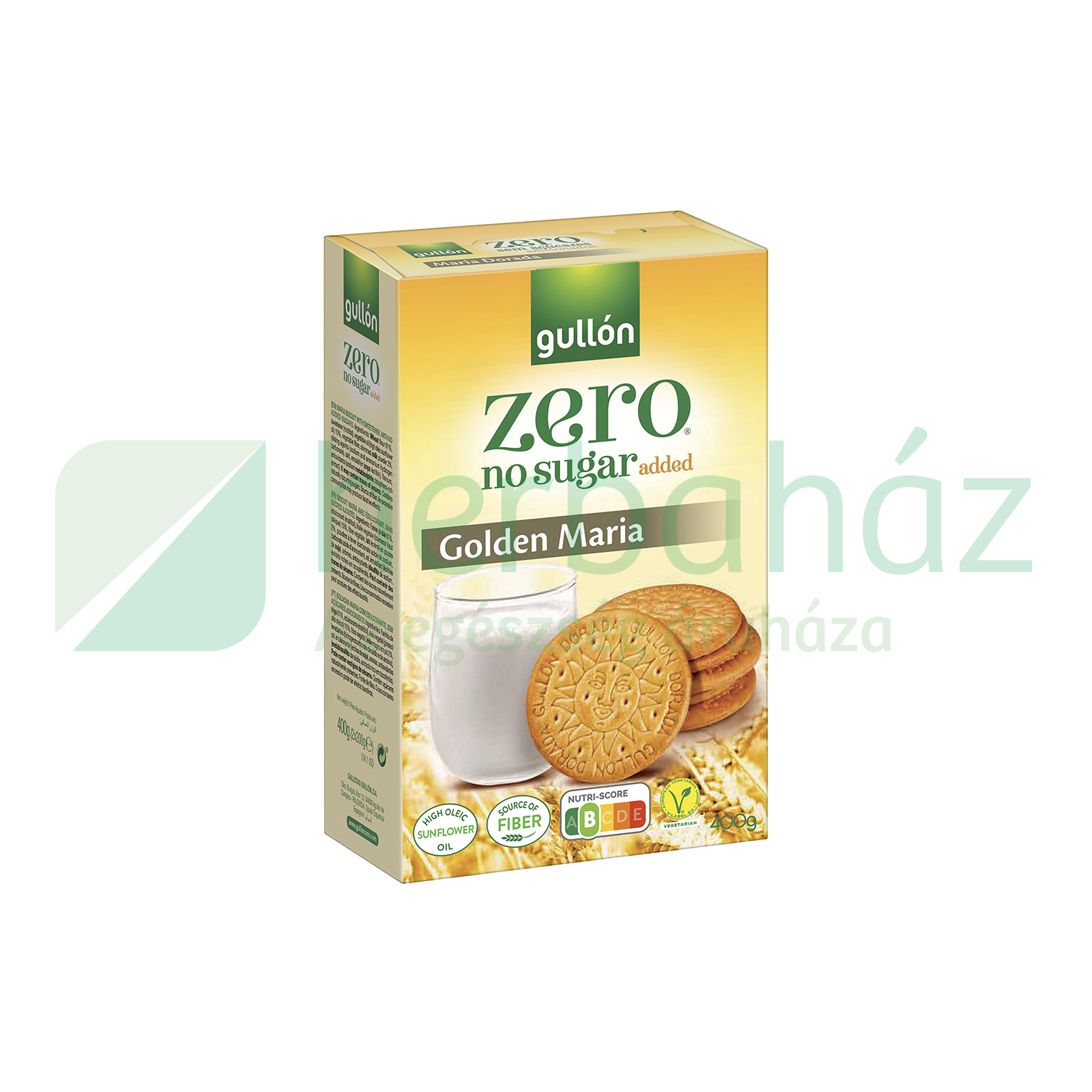 GULLON GOLDEN MARIA ZERO HOZZÁADOTT CUKOR NÉLKÜL 400G