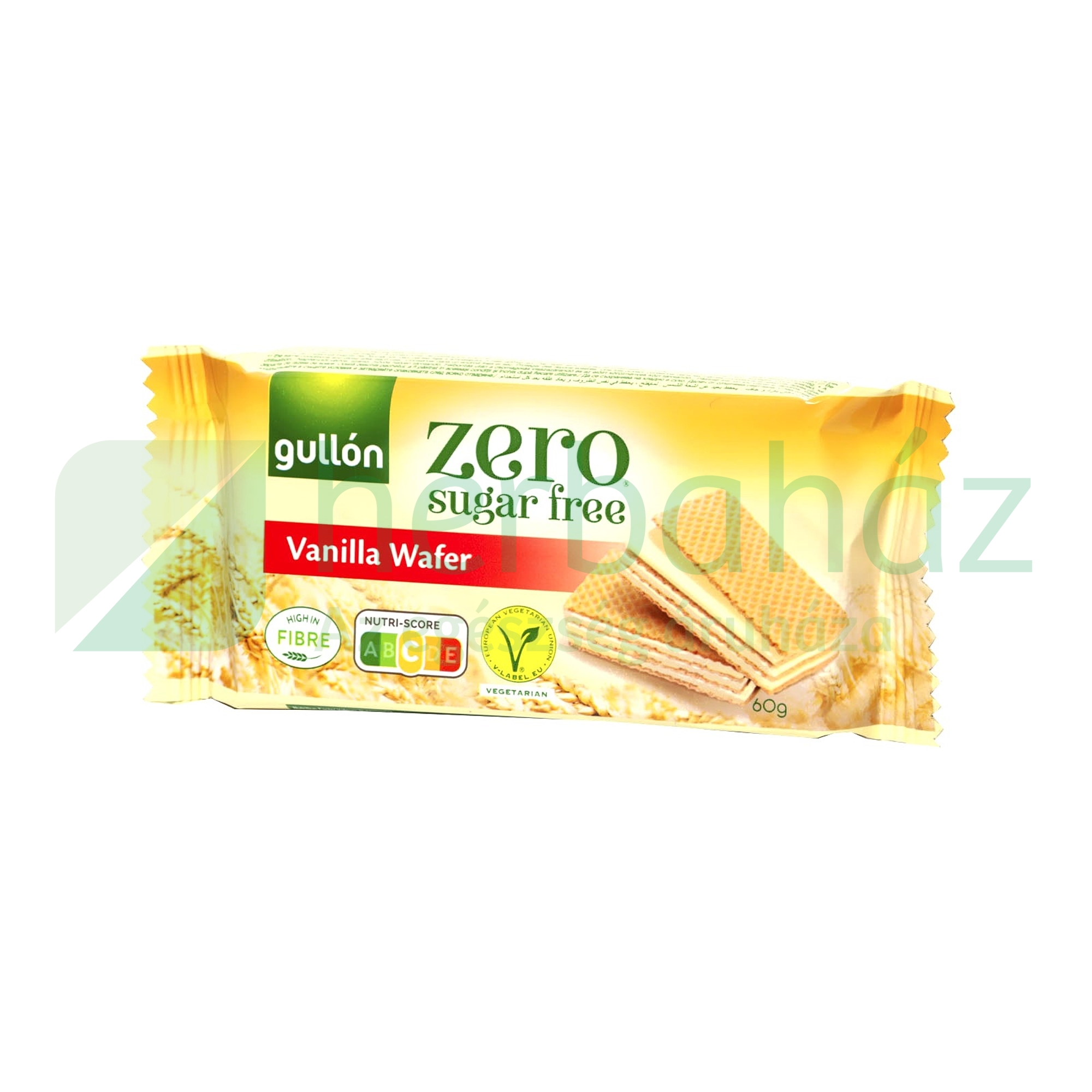 GULLON ZERO VANÍLIÁS NÁPOLYI ÉDESÍTŐSZERREL 60G