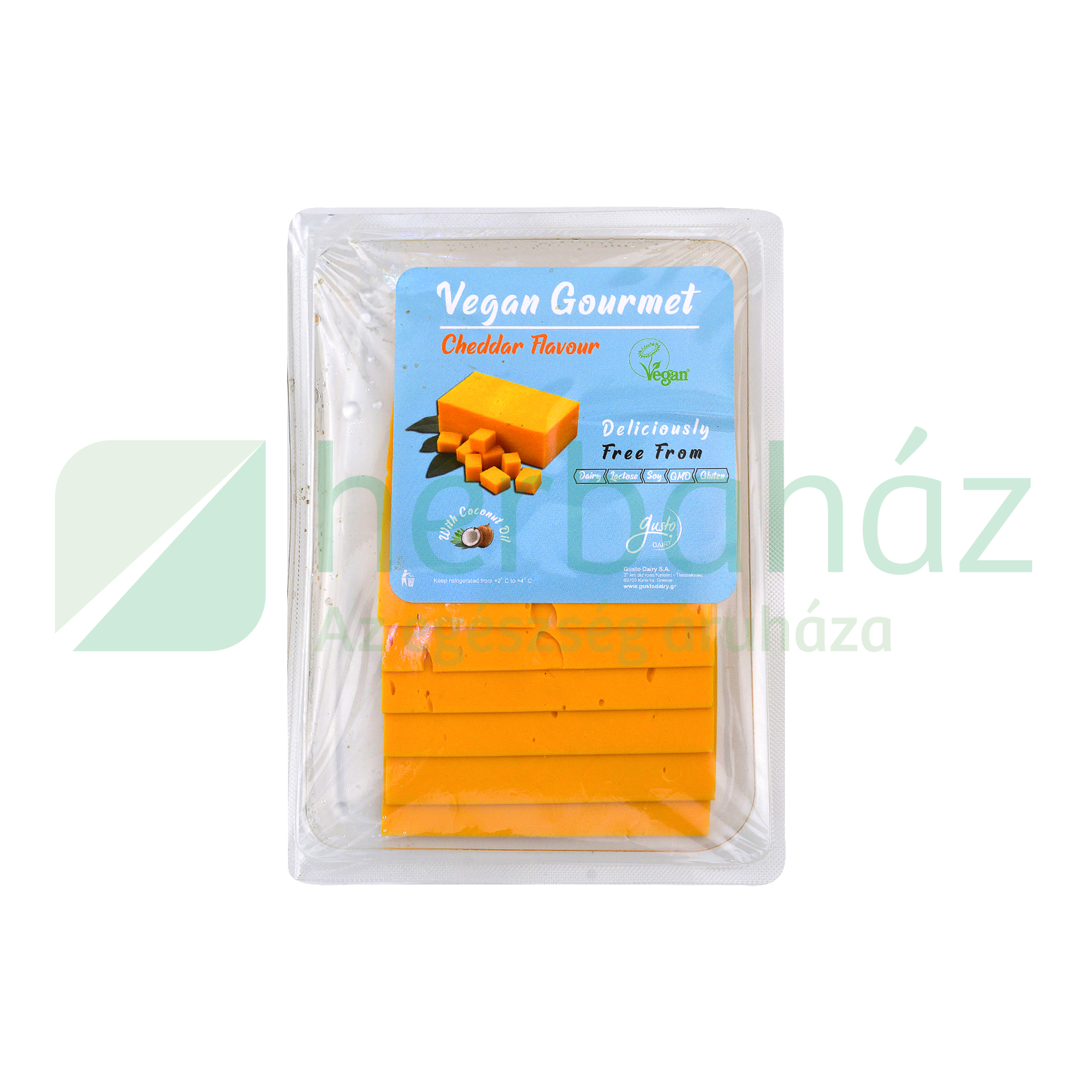 GUSTO VEGÁN GOURMET CHEDDAR ÍZŰ 140G [H]