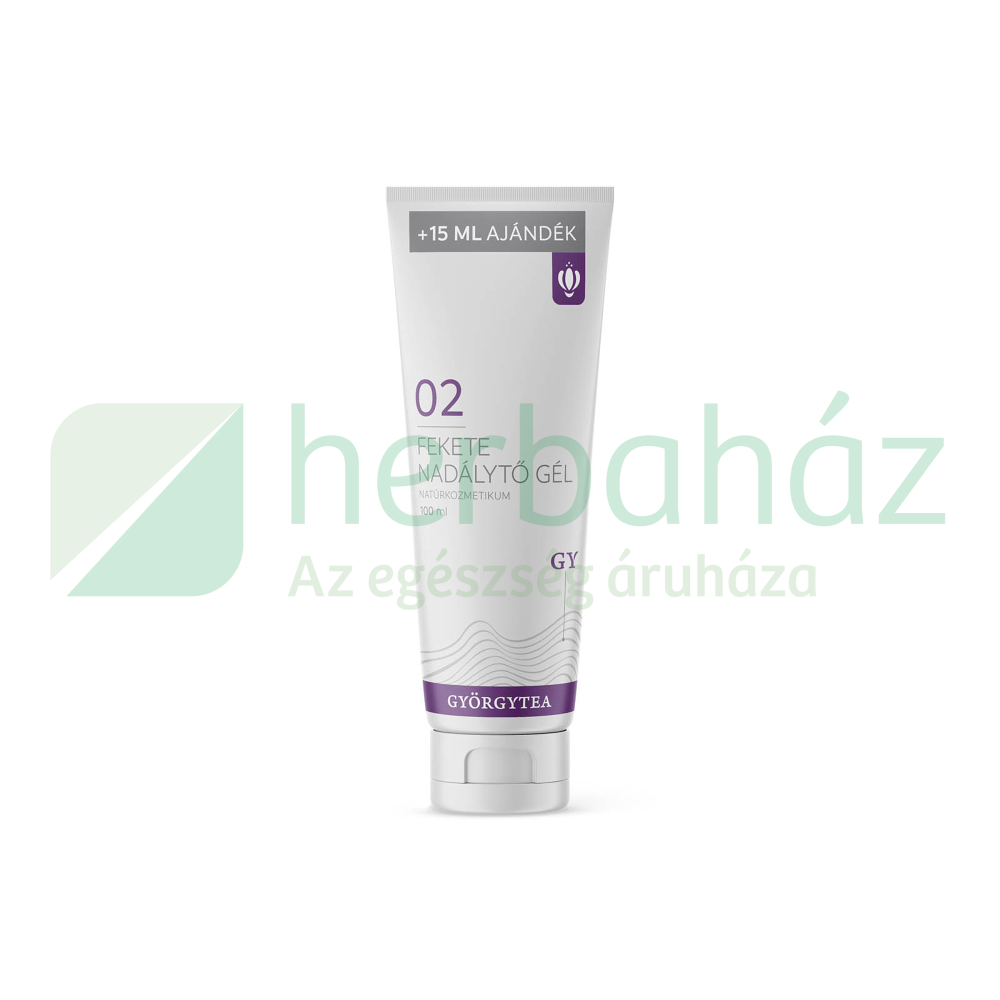 GYÖRGYTEA NATURKOZMETIKUM 02 FEKETE NADÁLYTŐ GÉL 85ML+15ML AJÁNDÉK