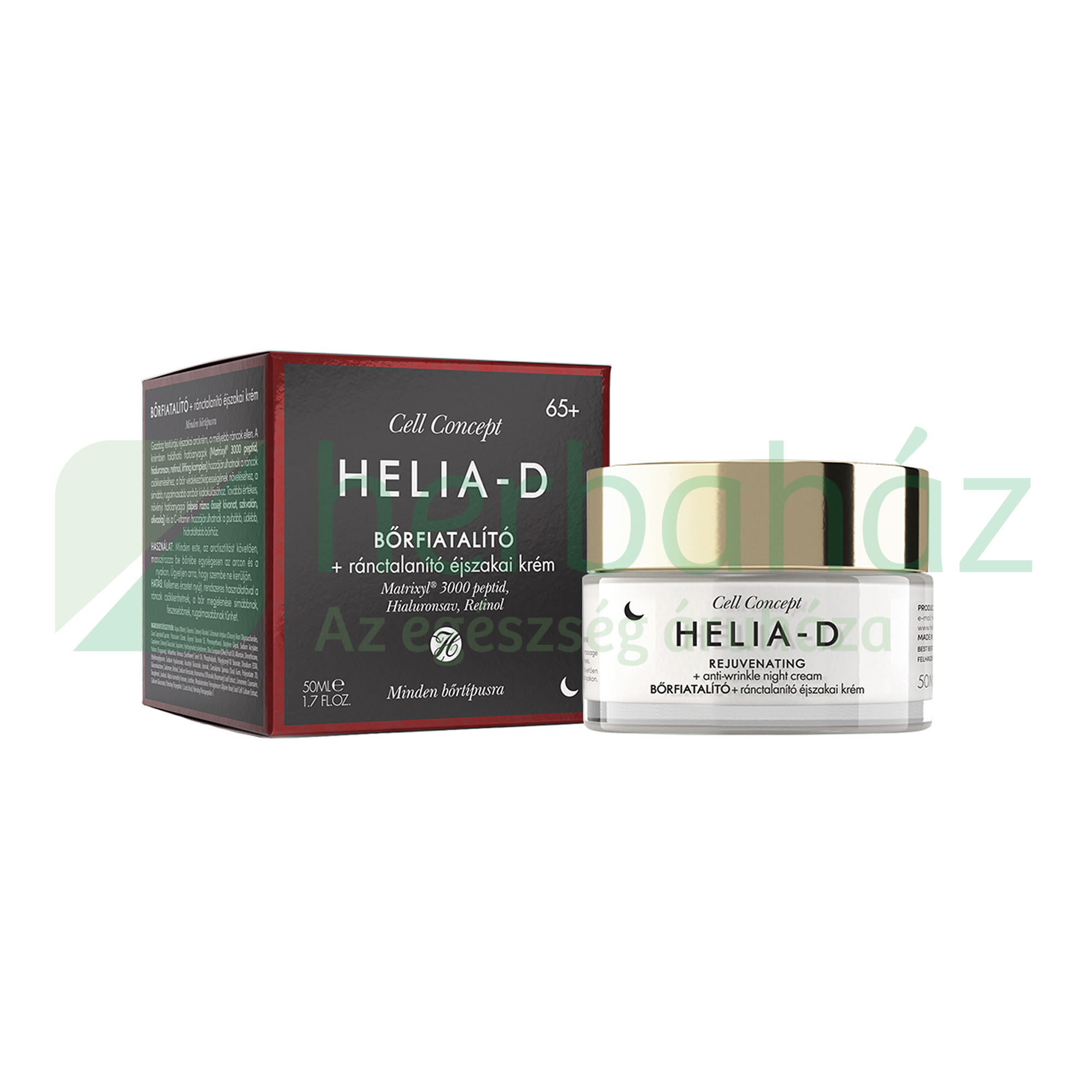 HELIA-D CELL CONCEPT BŐRFIATALÍTÓ RÁNCTALANÍTÓ ÉJSZAKAI KRÉM 65+ 50ML