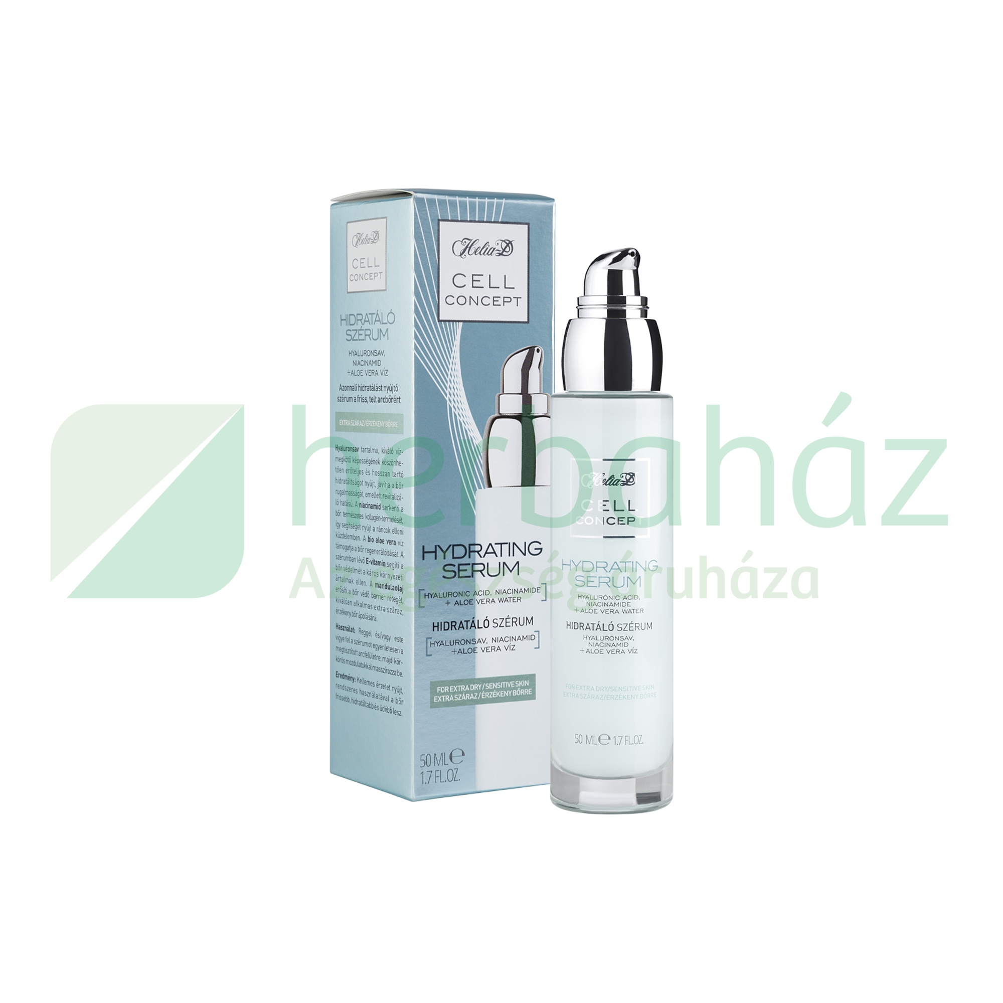 HELIA-D CELL CONCEPT HIDRATÁLÓ SZÉRUM EXTRA SZÁRAZ/ÉRZÉKENY BŐRRE 50ML