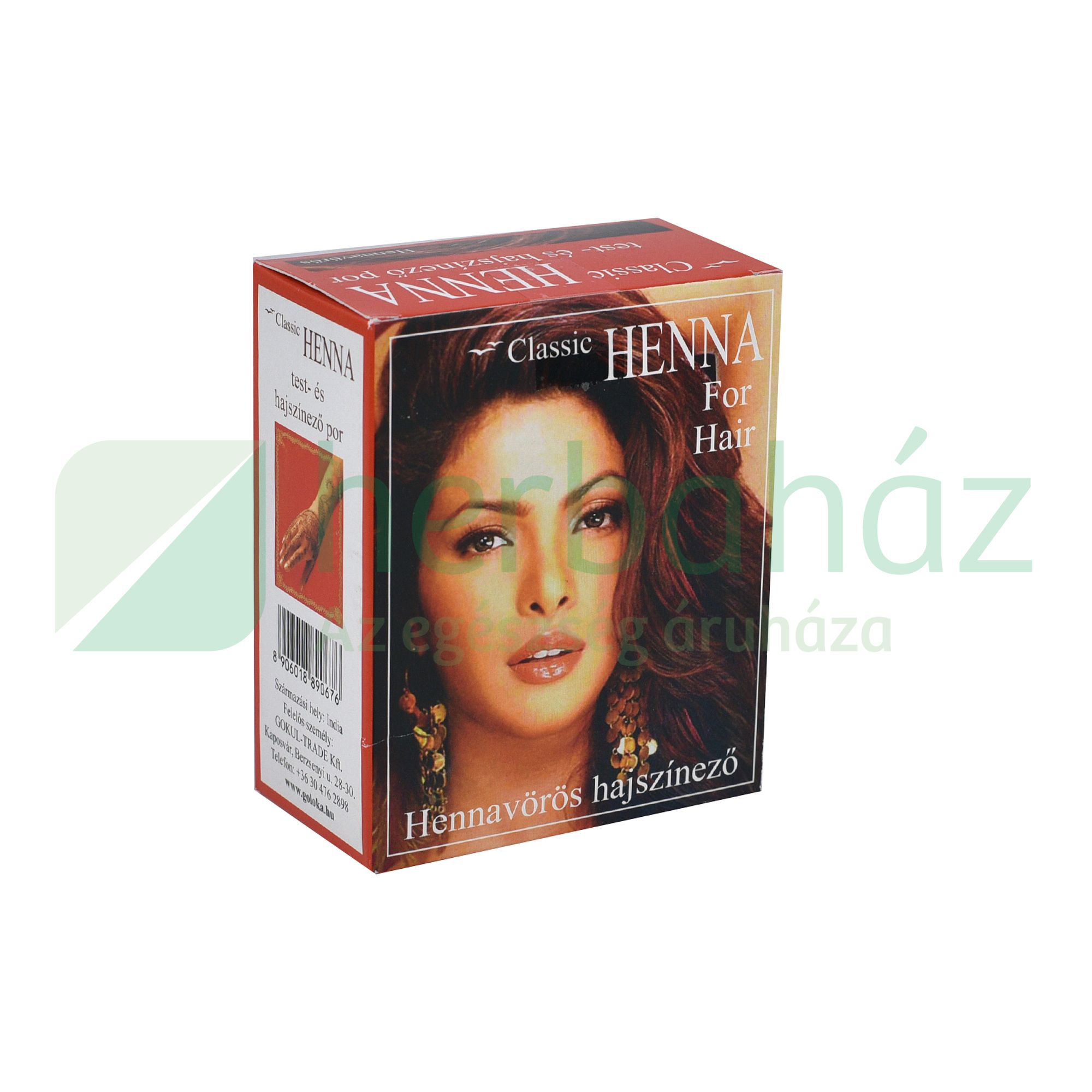 HENNA CLASSIC HAJ ÉS TESTFESTÉS POR 100% 100G