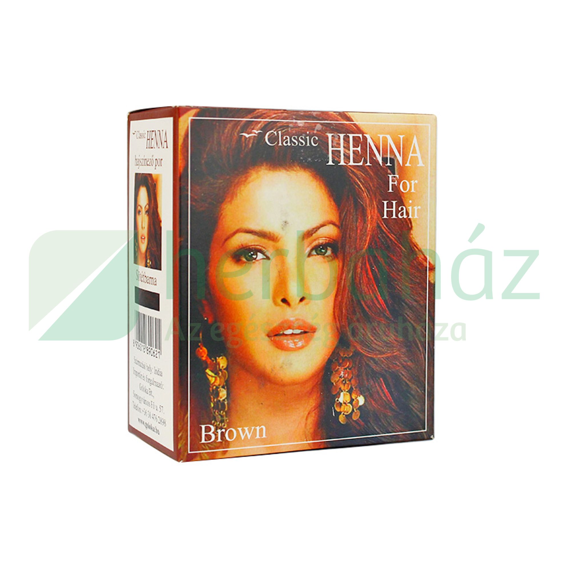 HENNA CLASSIC HAJSZINEZŐ POR SÖTÉTBARNA 100G