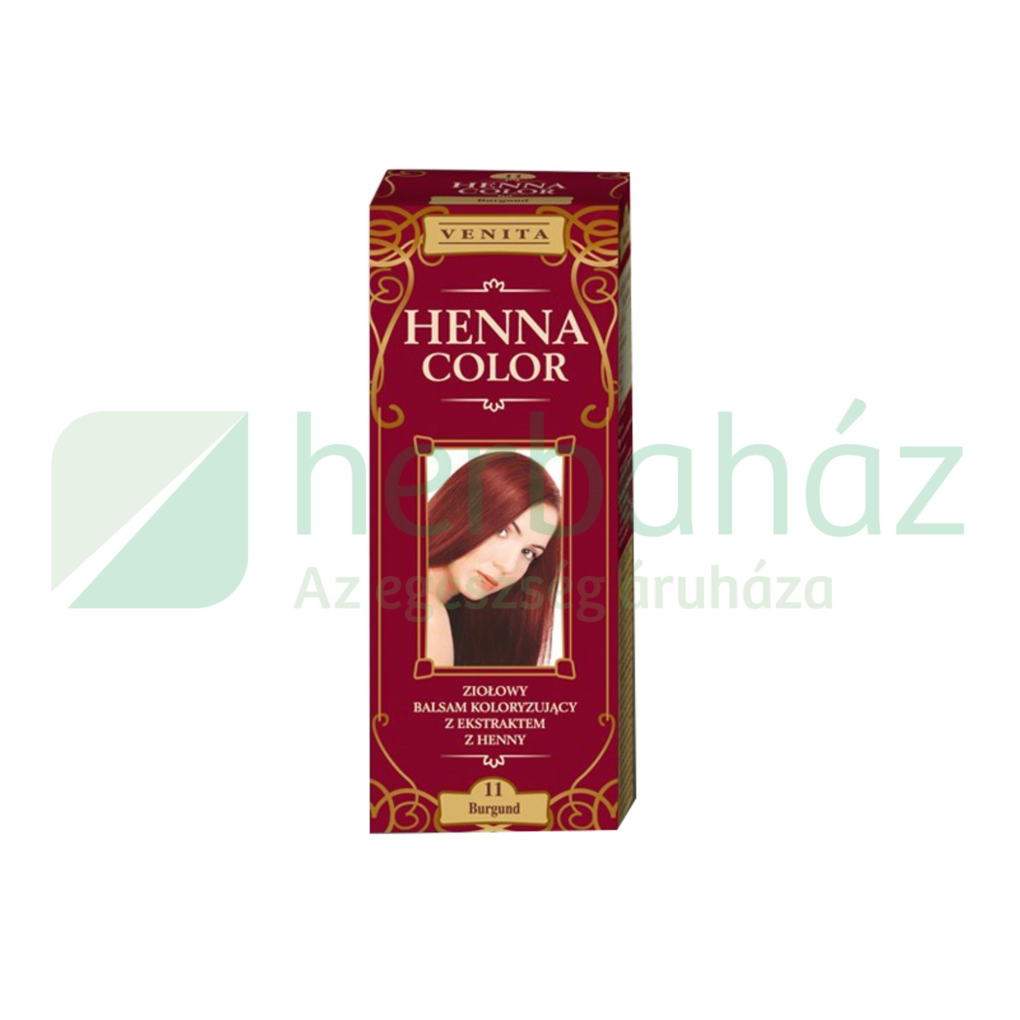 HENNA COLOR HAJFESTÉK 11 BURGUNDI VÖRÖS 75ML