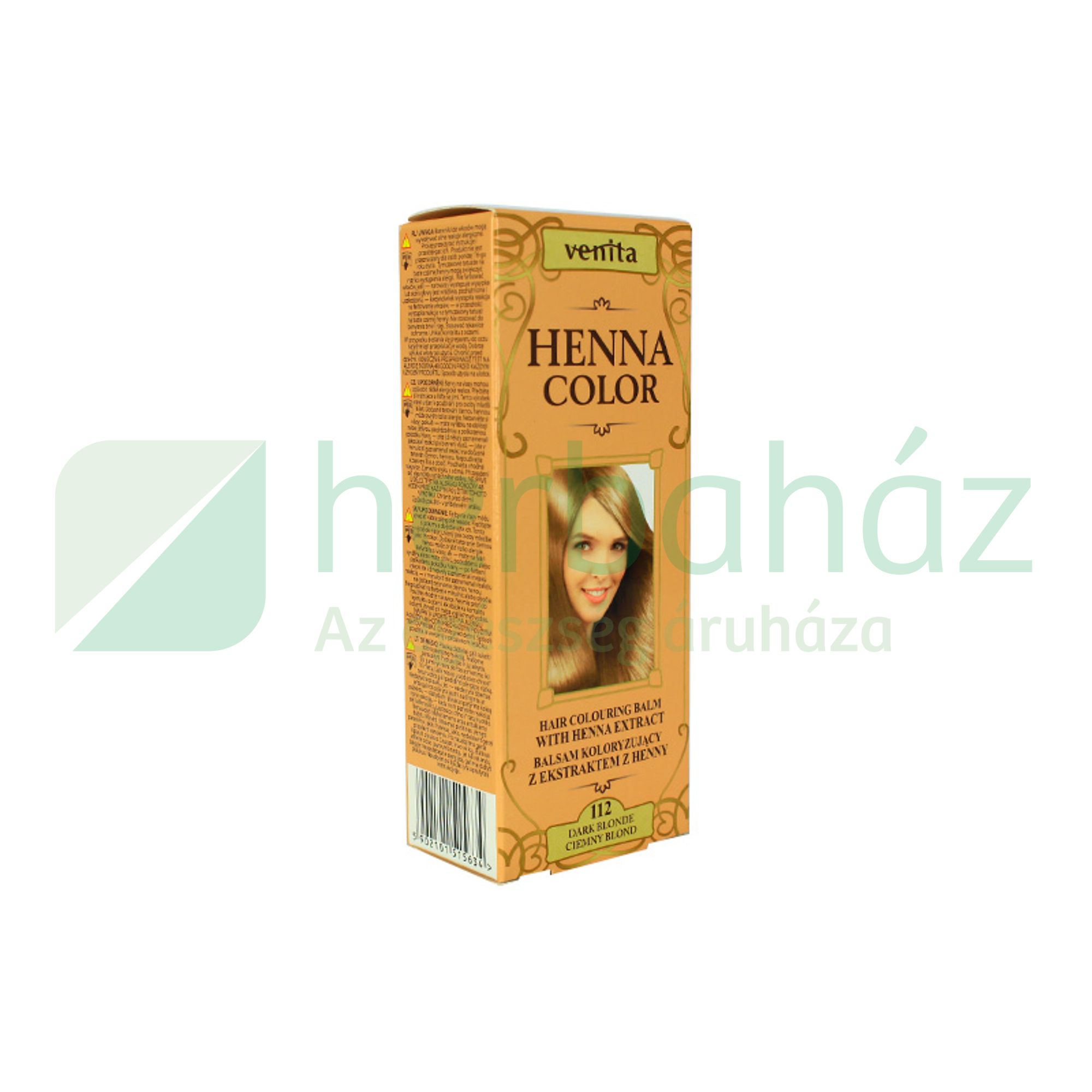 HENNA COLOR HAJFESTÉK 112 SÖTÉTSZŐKE 75ML