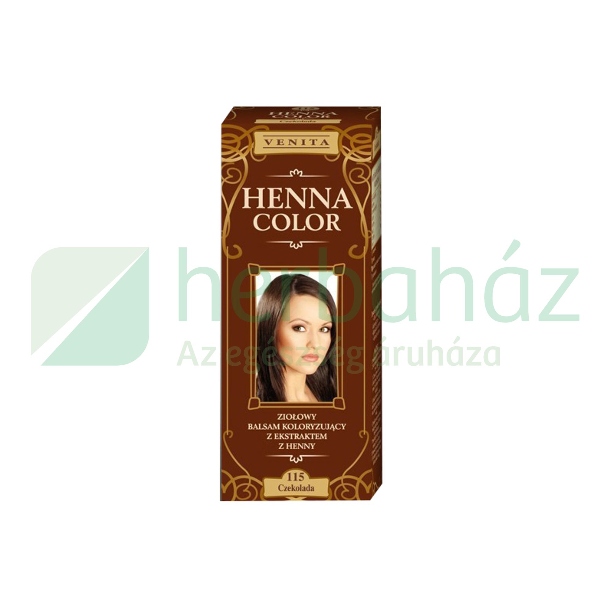 HENNA COLOR HAJFESTÉK 115 CSOKOLÁDÉBARNA 75ML