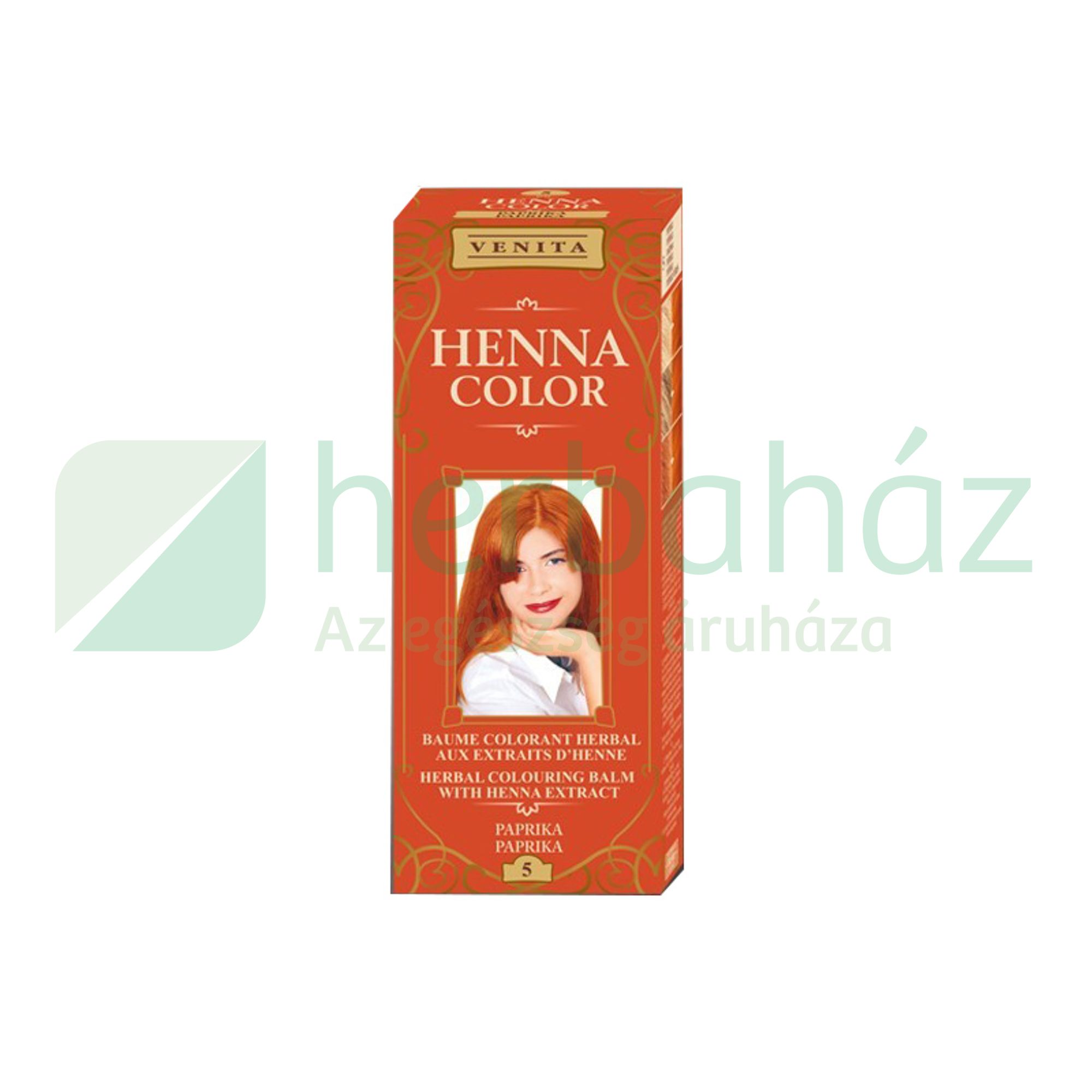 HENNA COLOR HAJFESTÉK 5 PAPRIKA VÖRÖS 75ML