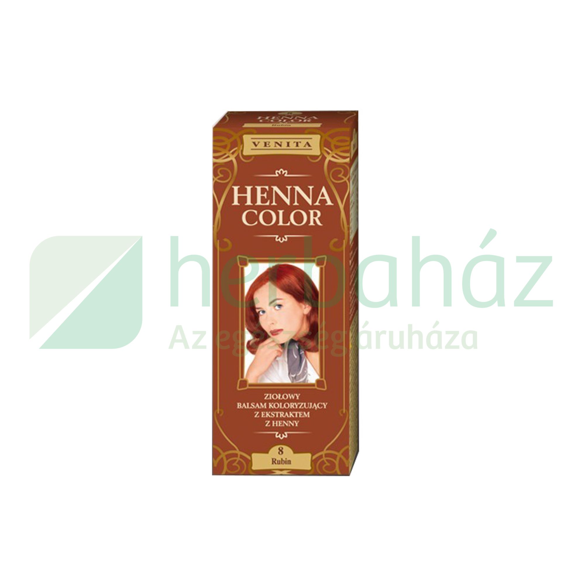 HENNA COLOR HAJFESTÉK 8 RUBIN 75ML