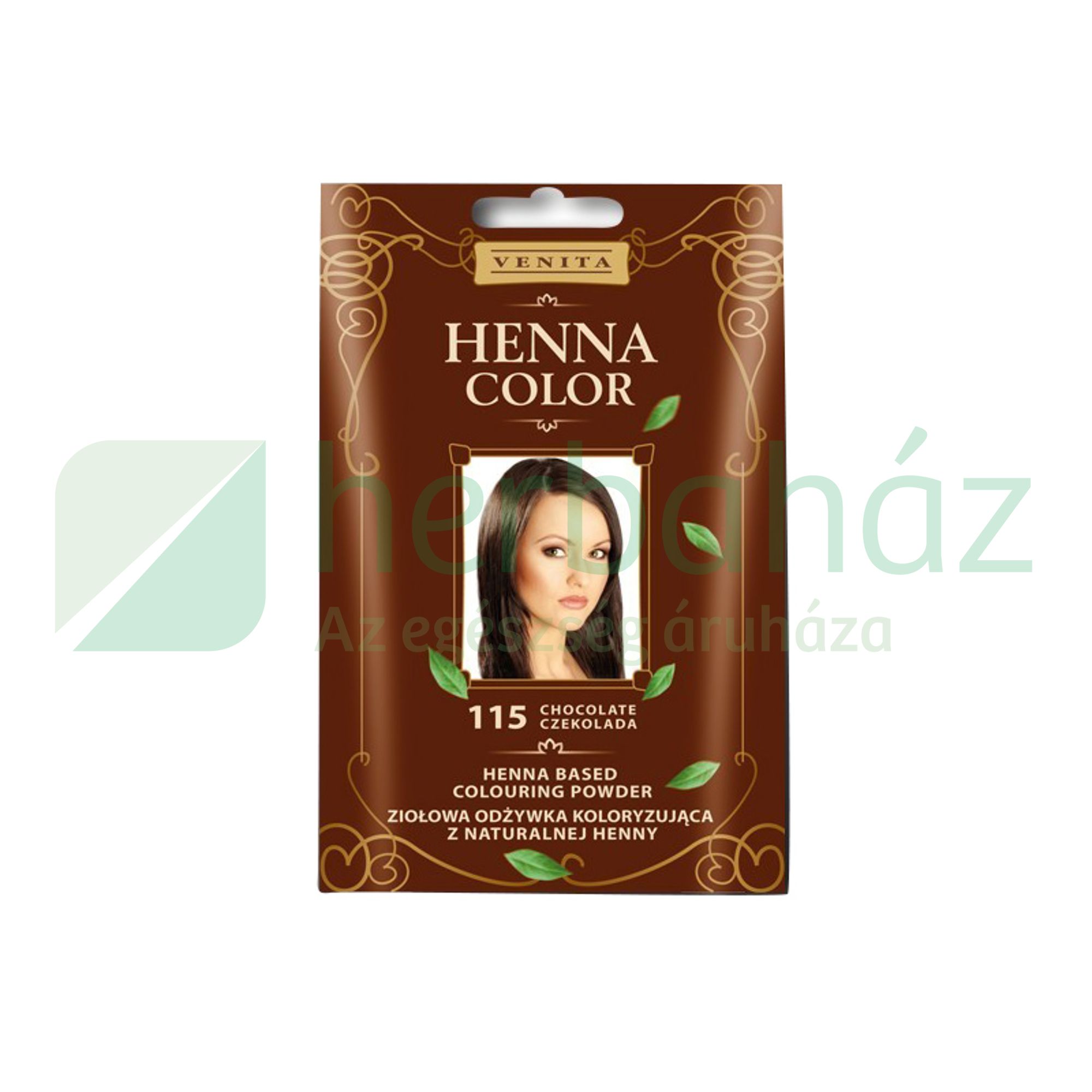 HENNA COLOR HAJSZÍNEZŐPOR 115 CSOKOLÁDÉ BARNA 25G