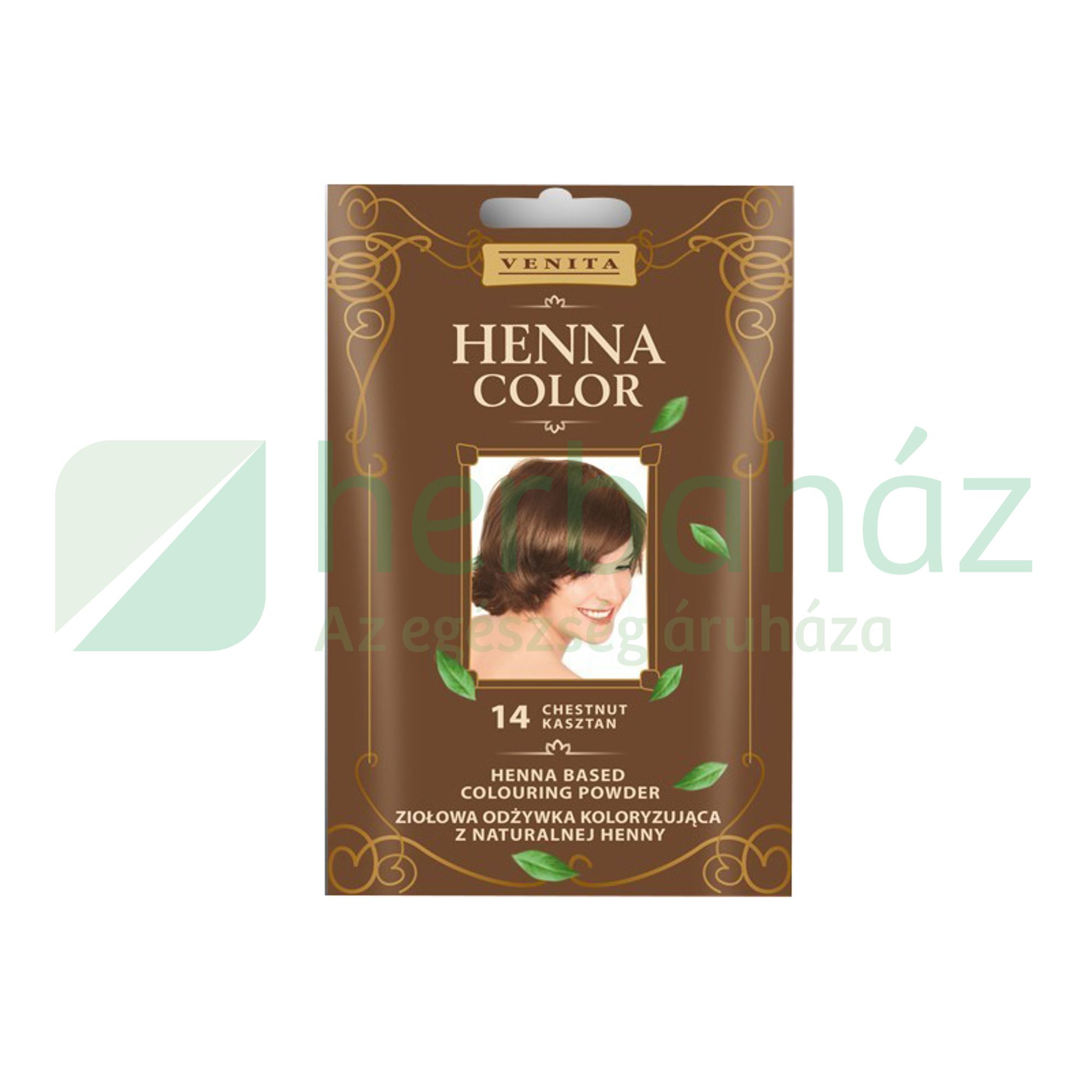 HENNA COLOR HAJSZÍNEZŐPOR 14 GESZTENYEBARNA 25G