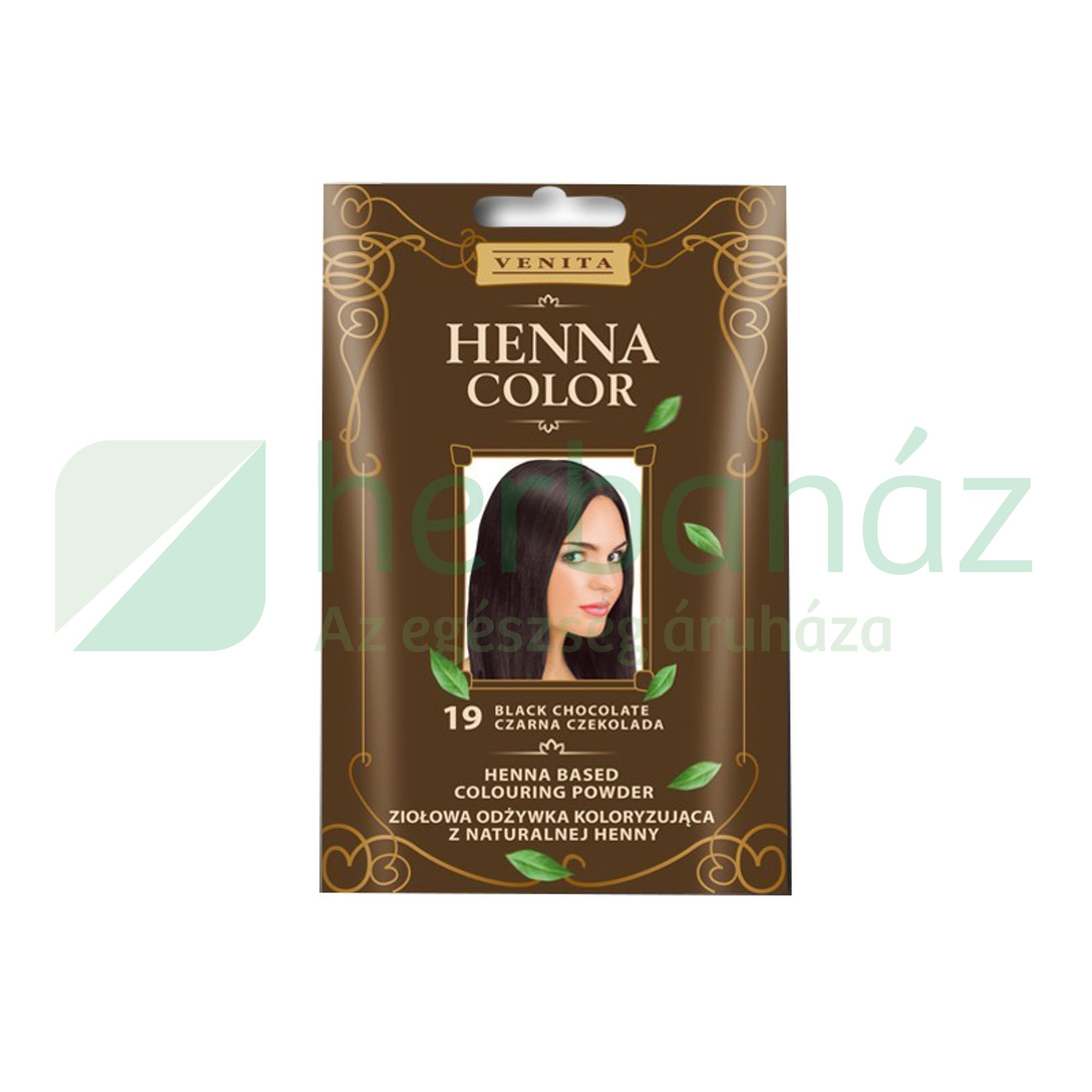 HENNA COLOR HAJSZÍNEZŐPOR 19 FEKETE CSOKOLÁDÉ 25G