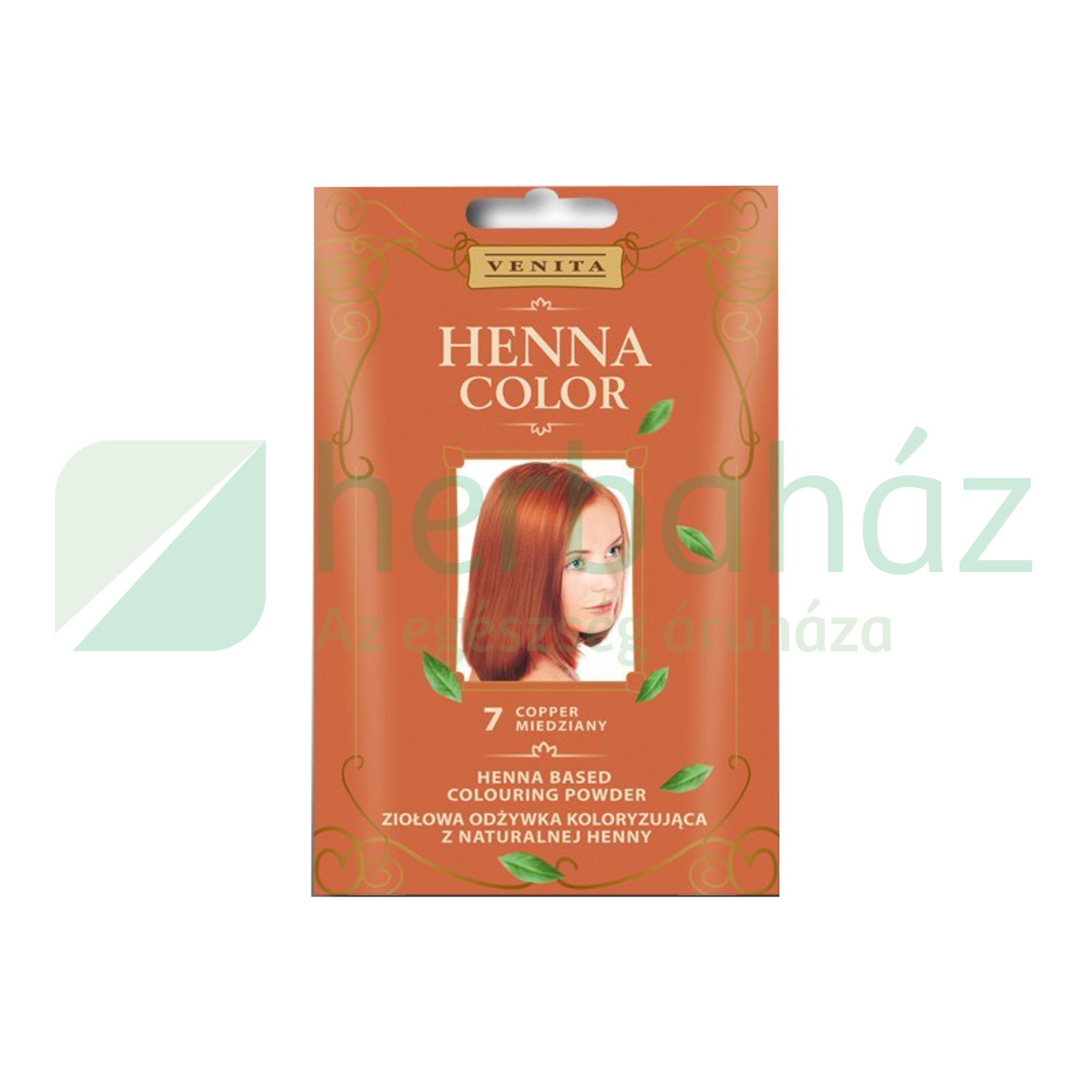 HENNA COLOR HAJSZÍNEZŐPOR 7 RÉZVÖRÖS 25G